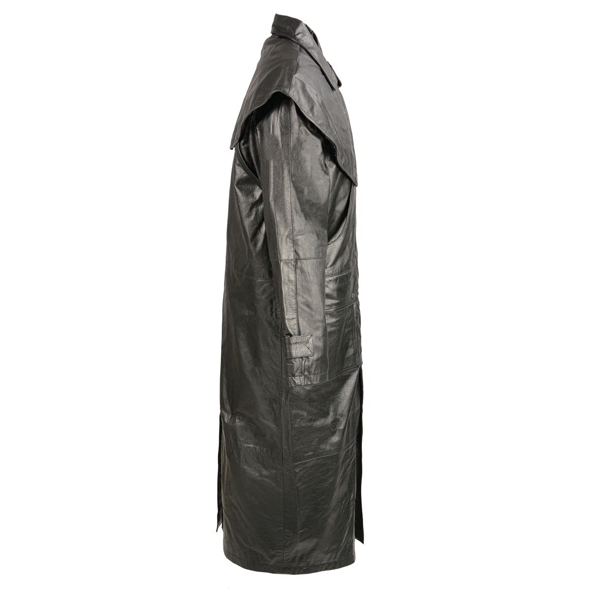 Milwaukee Genuine Leather Cowhide Duster Coat for Men - Western Style with Removable Liner | Perfect for Rodeo, Ranch Work & Outdoor Adventures