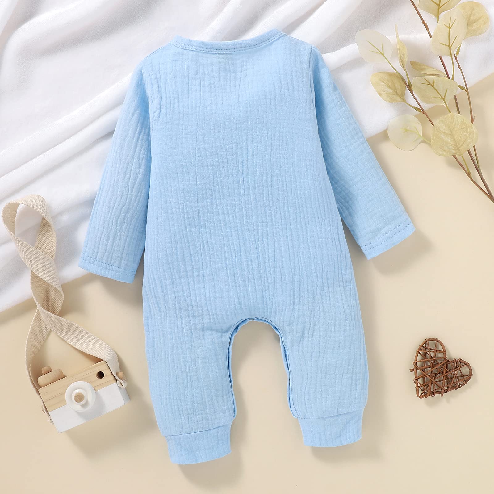 Adorable Newborn Baby Girl Clothes - Long Sleeve Floral Romper Jumpsuit & Coveralls for Infants | Perfect for Photoshoots, Playdates & Special Occasions