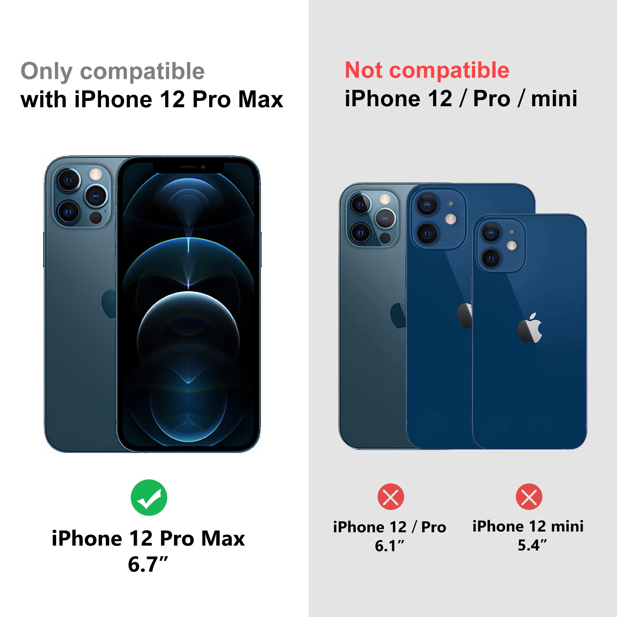 Arae iPhone 12 Pro Max Wallet Case (6.7 inch) - Premium Flip Cover with Card Holder & Wrist Strap - Rose Gold | Perfect for Everyday Use, Travel & Hands-Free Convenience