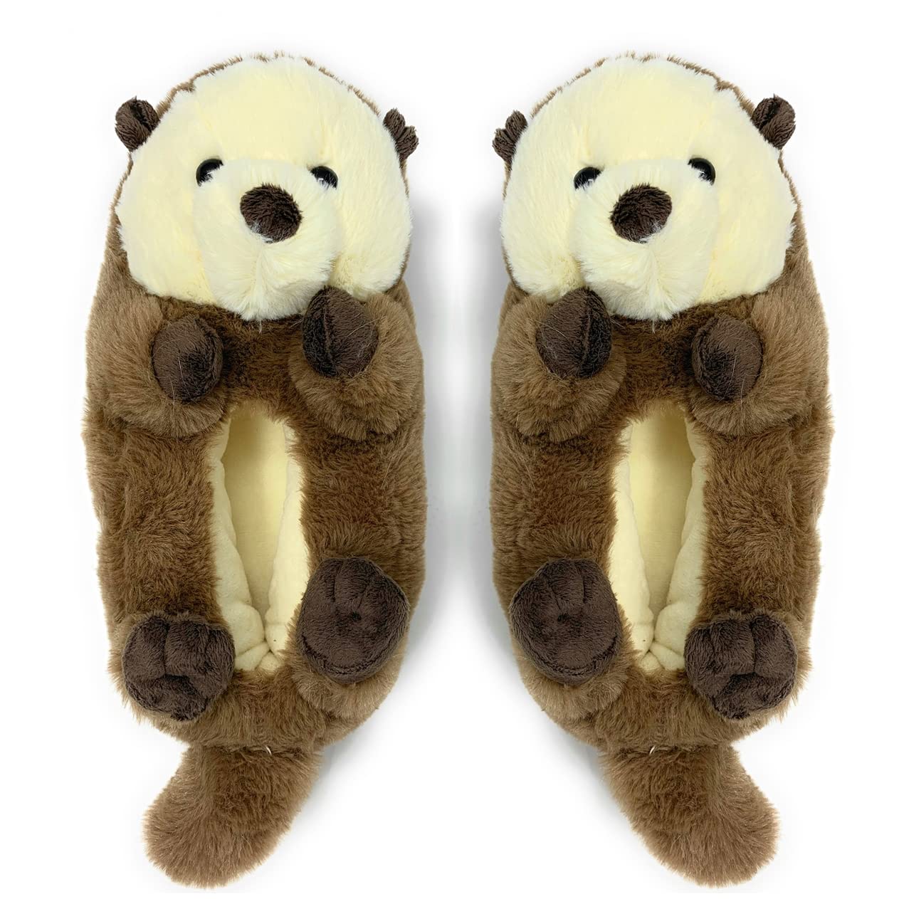 Funny Animal Hug Slippers for Women - Cute Plush Cozy Warm House Slippers with Non-Slip Grippers | Perfect for Indoor Relaxation, Gift Giving & Winter Comfort
