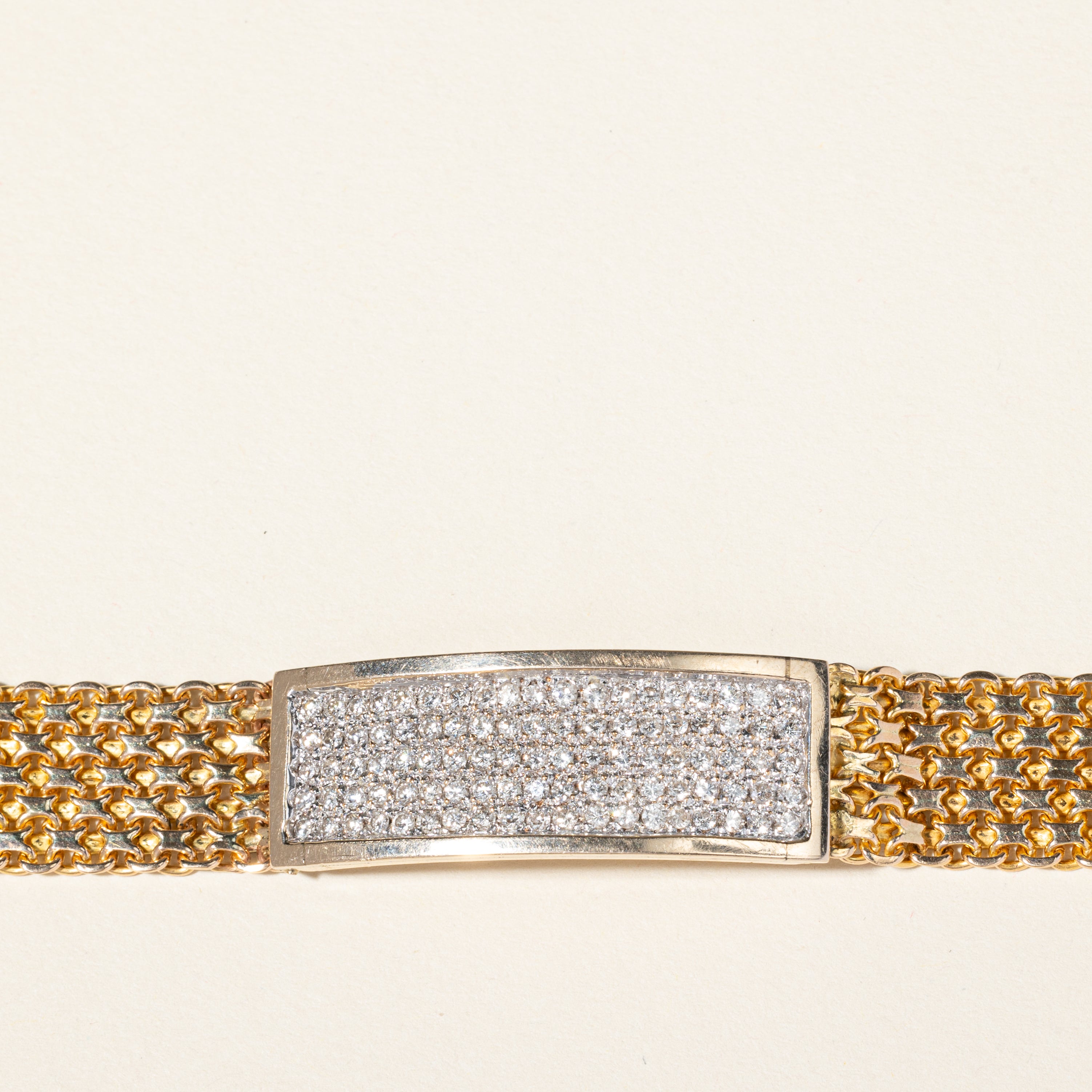 10K Yellow Gold Diamond Watch Strap Bracelet for Women | 2.47ctw | Size 6.5 | Italian Craftsmanship | Elegant Gift for Anniversary, Birthday & Special Occasions | Perfect for Formal Events & Everyday Luxury