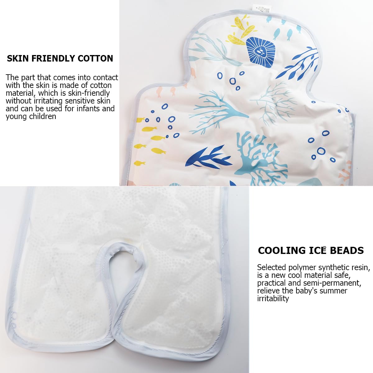 Cooling Gel Car Seat Pad for Baby Stroller, High Chair & Child Safety Seat - Breathable Ice Mat for Hot Weather, Travel & Outdoor Use (Color 2)