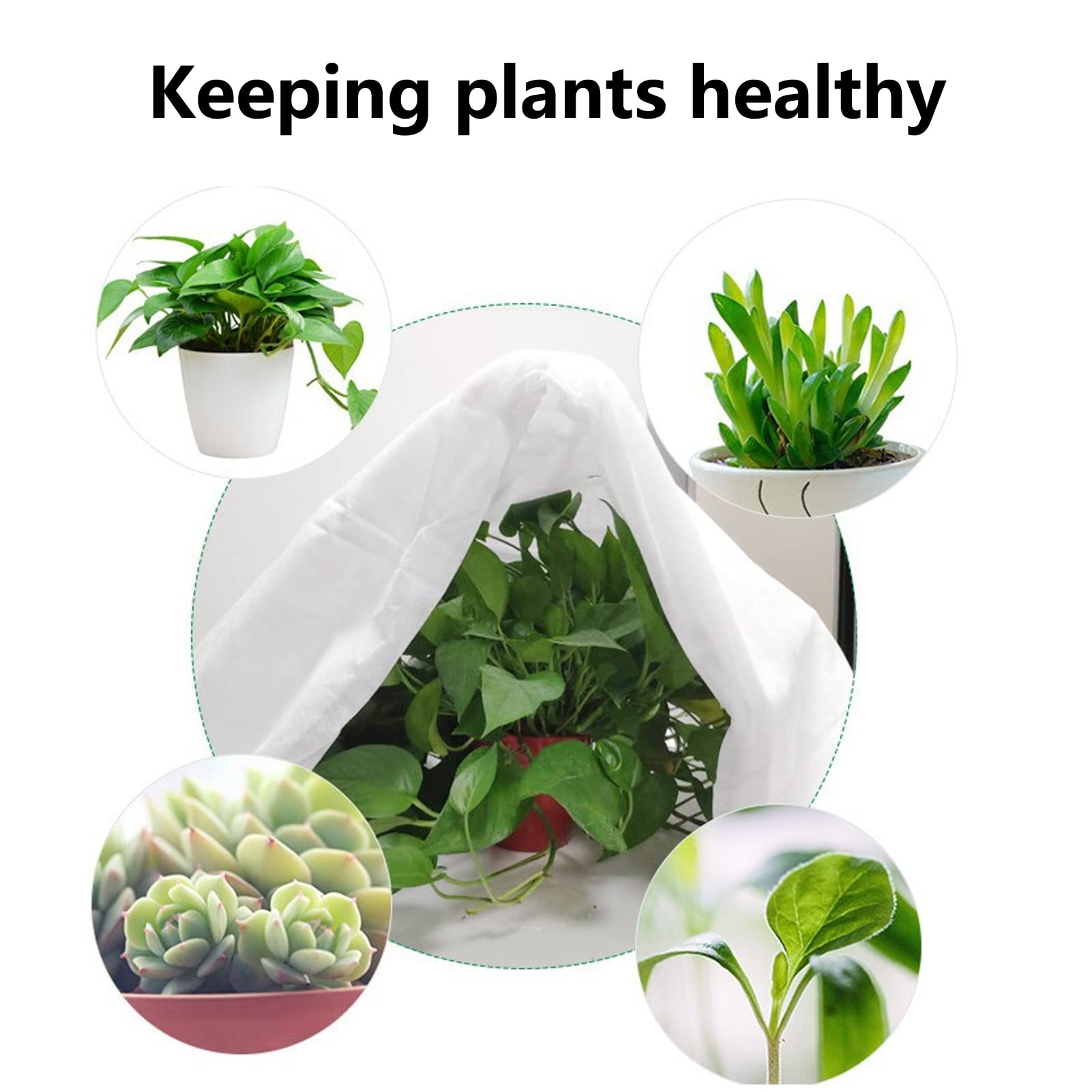 Shanrya 2.5x7.5m Plant Cover - Heavy Duty Frost Protection Blanket for Winter Gardening, Cold Weather Plant Protection, Ideal for Vegetables, Flowers & Shrubs - Perfect for Greenhouses, Gardens & Outdoor Use