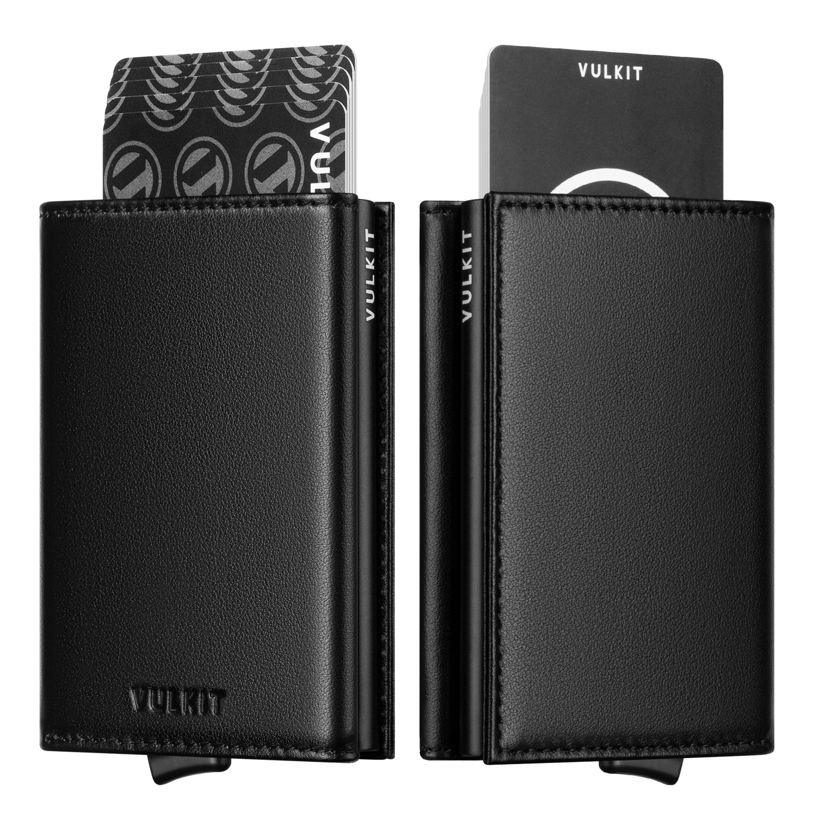 Genuine Leather Tri-Fold Wallet with Magnetic Closure - VC208P Slim RFID Blocking Wallet for Men, Perfect for Everyday Carry & Travel