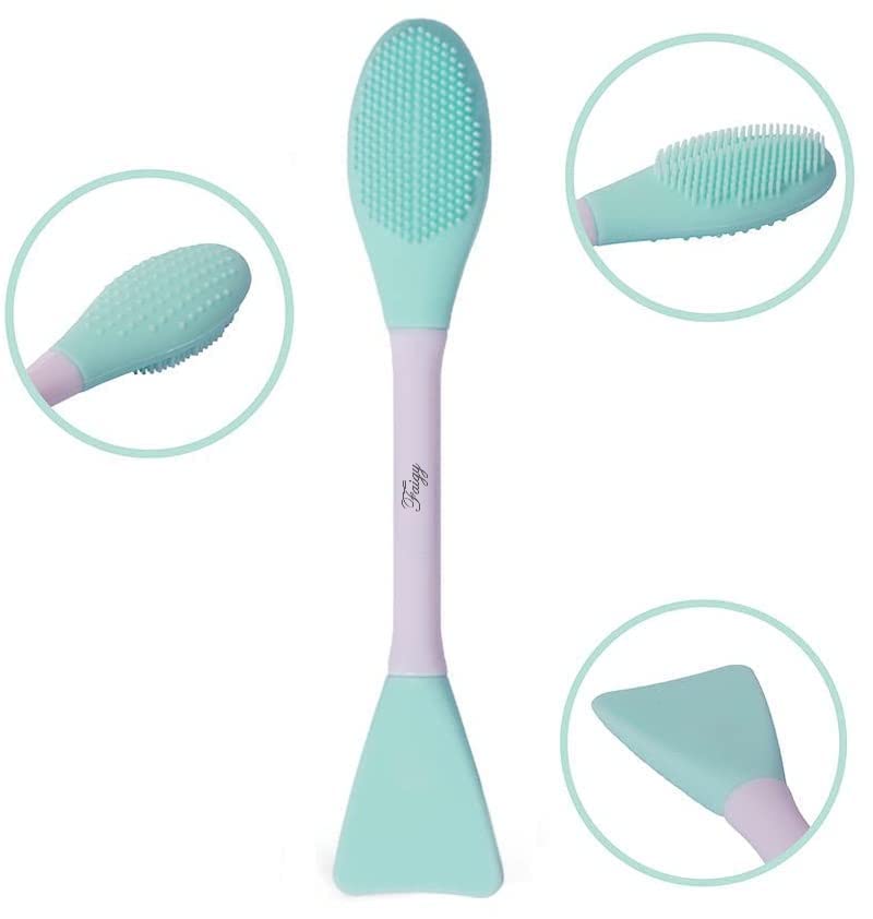 ZemGlam 3-in-1 Silicone Face Scrubber & Cleansing Brush - Gentle Exfoliator for Pore Cleansing, Blackhead Removal & Deep Facial Cleaning | Perfect for Daily Skincare Routine & Travel-Friendly Beauty Tool