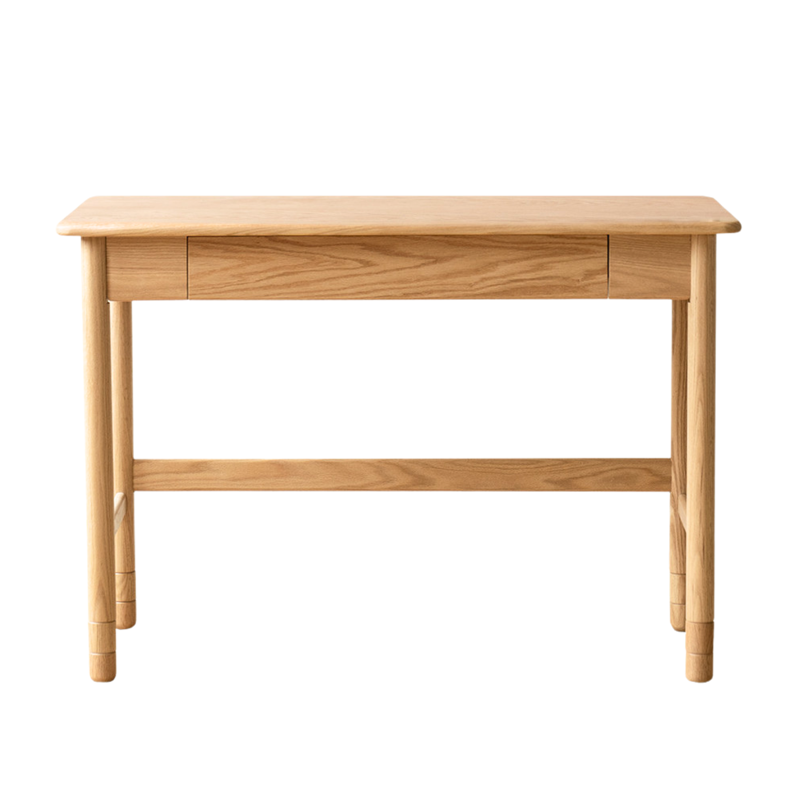 Solid Oak Wood Adjustable Height Study Desk - Narrow L-Shaped Home Office Desk for Small Spaces | Perfect for Remote Work, Online Classes & Crafting