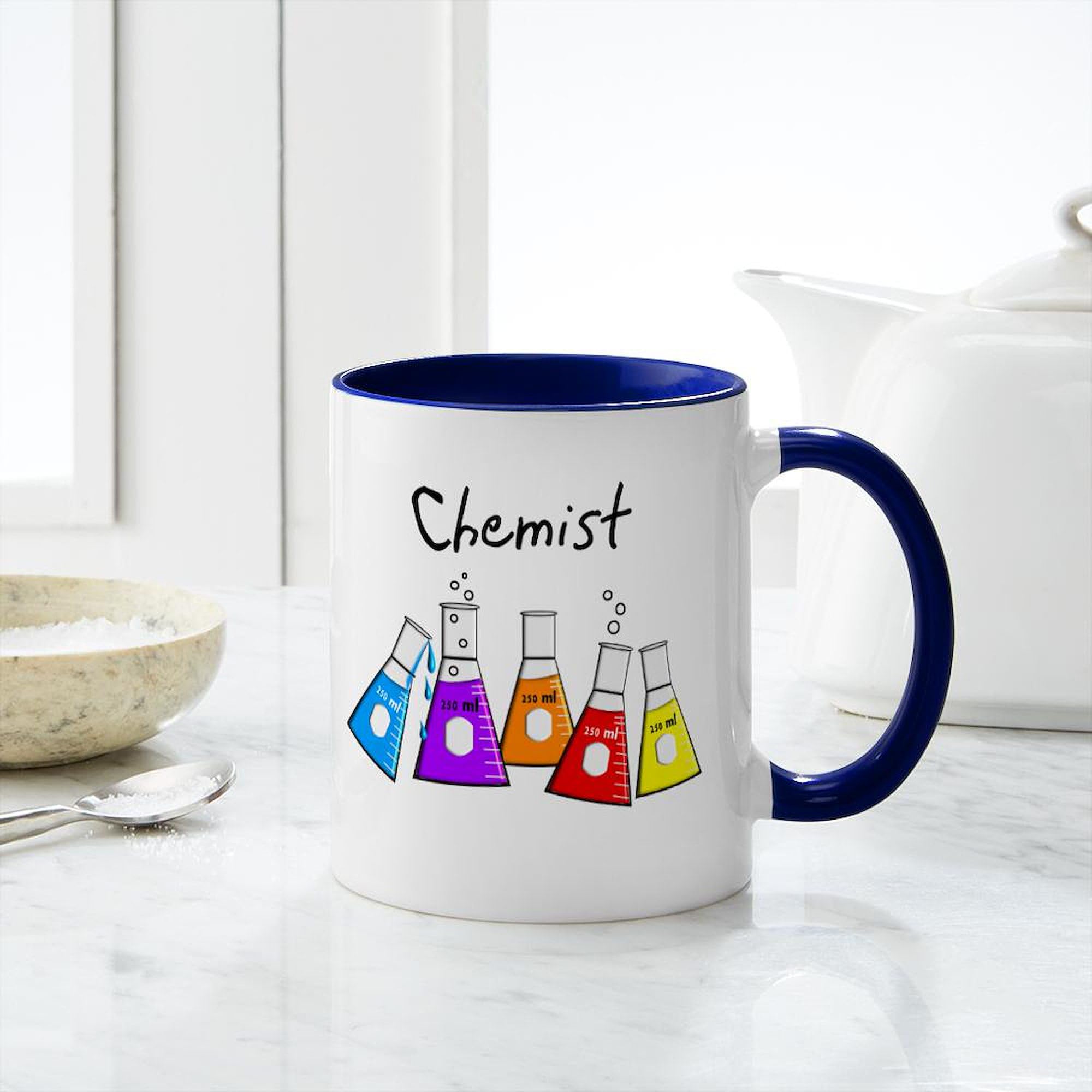 Chemist Large 11 oz (325 ml) Ceramic Coffee Mug - Perfect for Science Lovers, Lab Workers & Coffee Enthusiasts - Ideal for Office, Home & Gifts