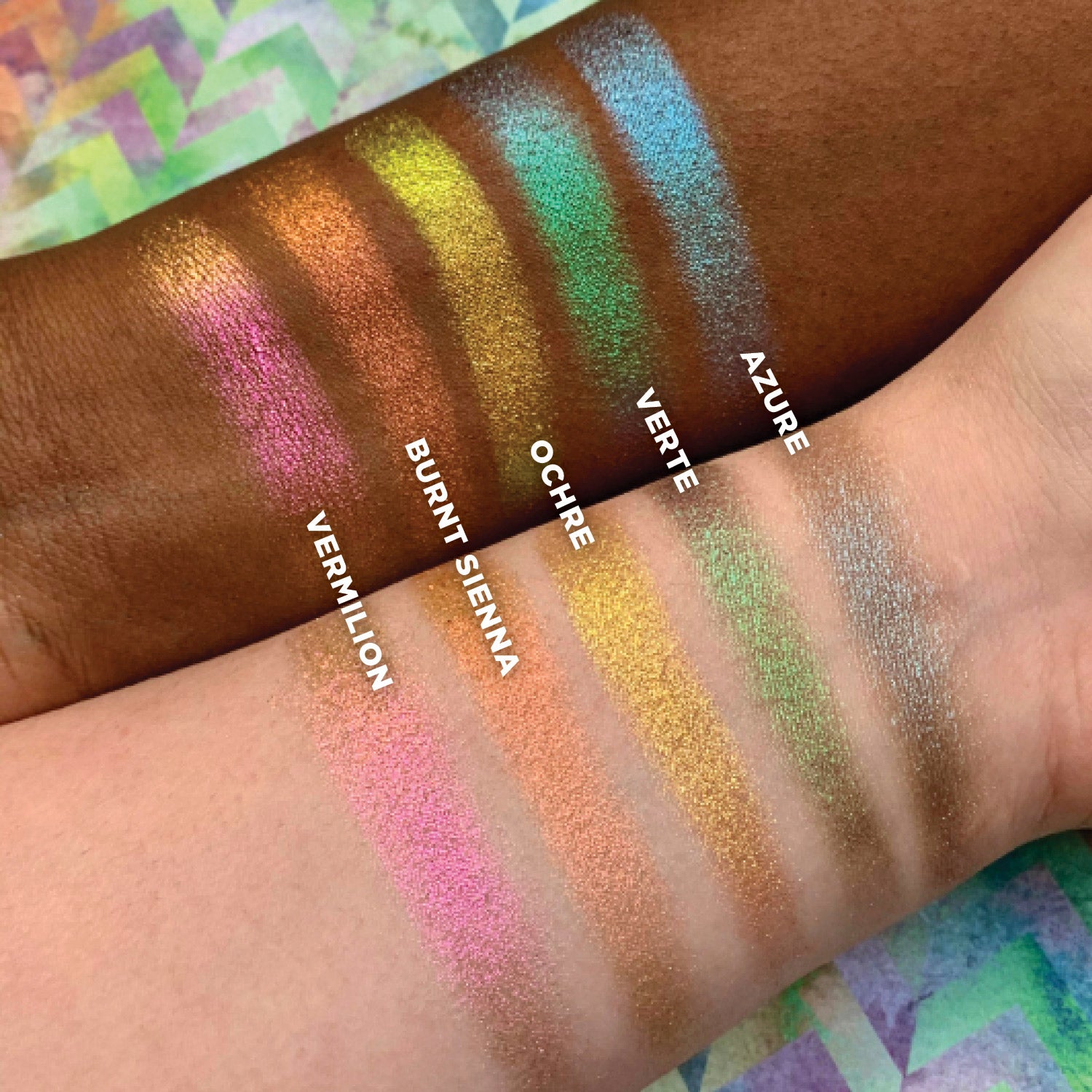 Burnt Sienna Deep Iridescent Multichrome Eyeshadow - Long Lasting Pigmented Makeup for Day & Night Looks