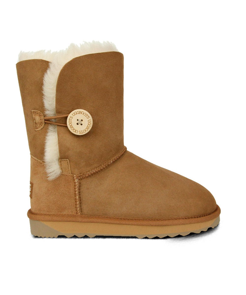 Women's UGG Premium Short Button Boots - Warm Winter Snow Boots for Women | Cozy & Stylish Ankle Boots for Cold Weather, Outdoor Activities & Casual Wear
