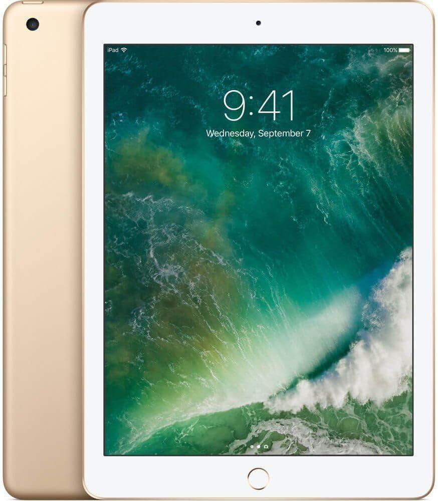 Refurbished Apple iPad 2017 Model - 128GB WiFi Gold | Perfect for Work, Study & Entertainment