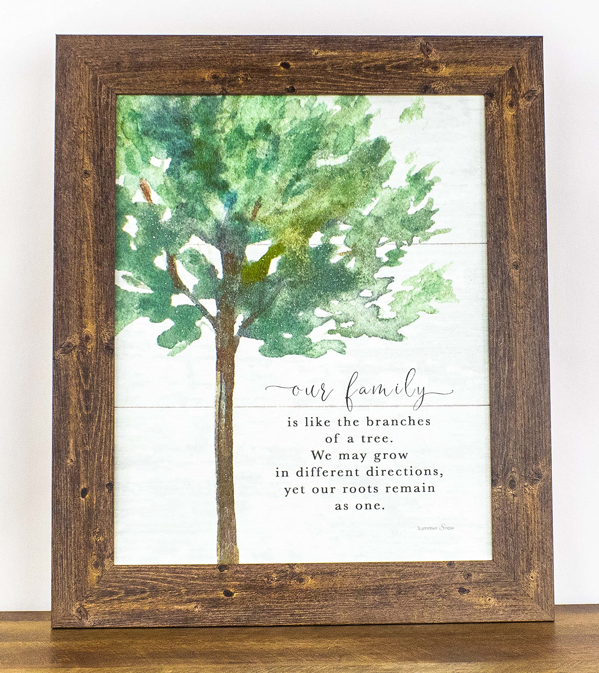 Family Tree Roots Wall Decor Sign - Personalized Home Decoration for Living Room, Bedroom & Nursery | Unique Vertical Family Tree Art for Housewarming Gifts