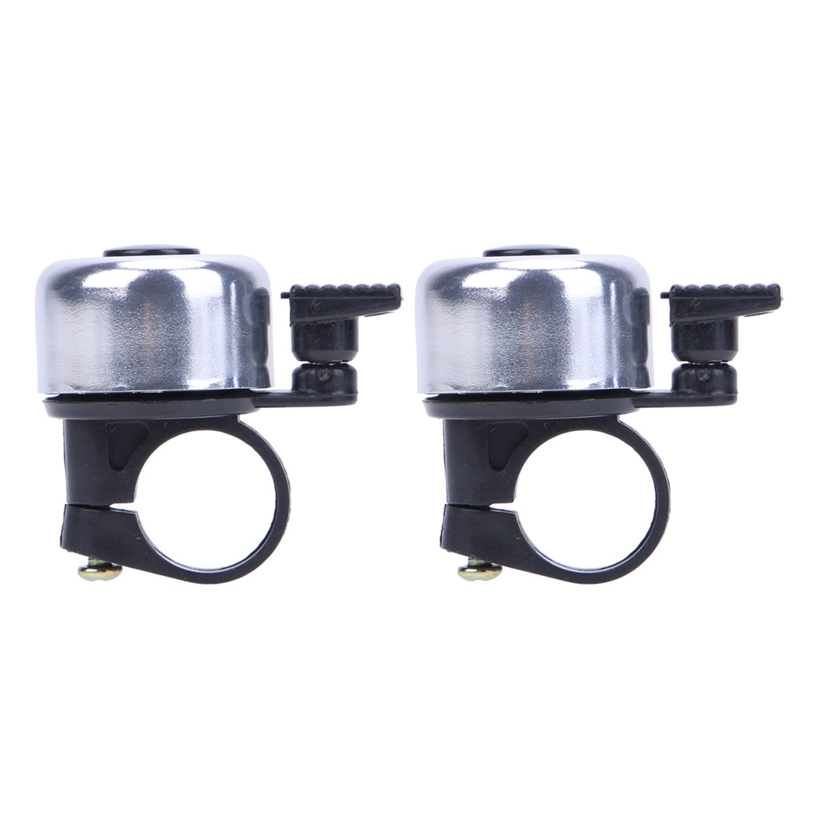 JMUNG 2-Pack Loud Bicycle Bell - Silver Bike Handlebar Bell with Clear Sound for Mountain & Road Bikes | Safety Cycling Accessories for Commuting, Kids Bikes & Outdoor Adventures