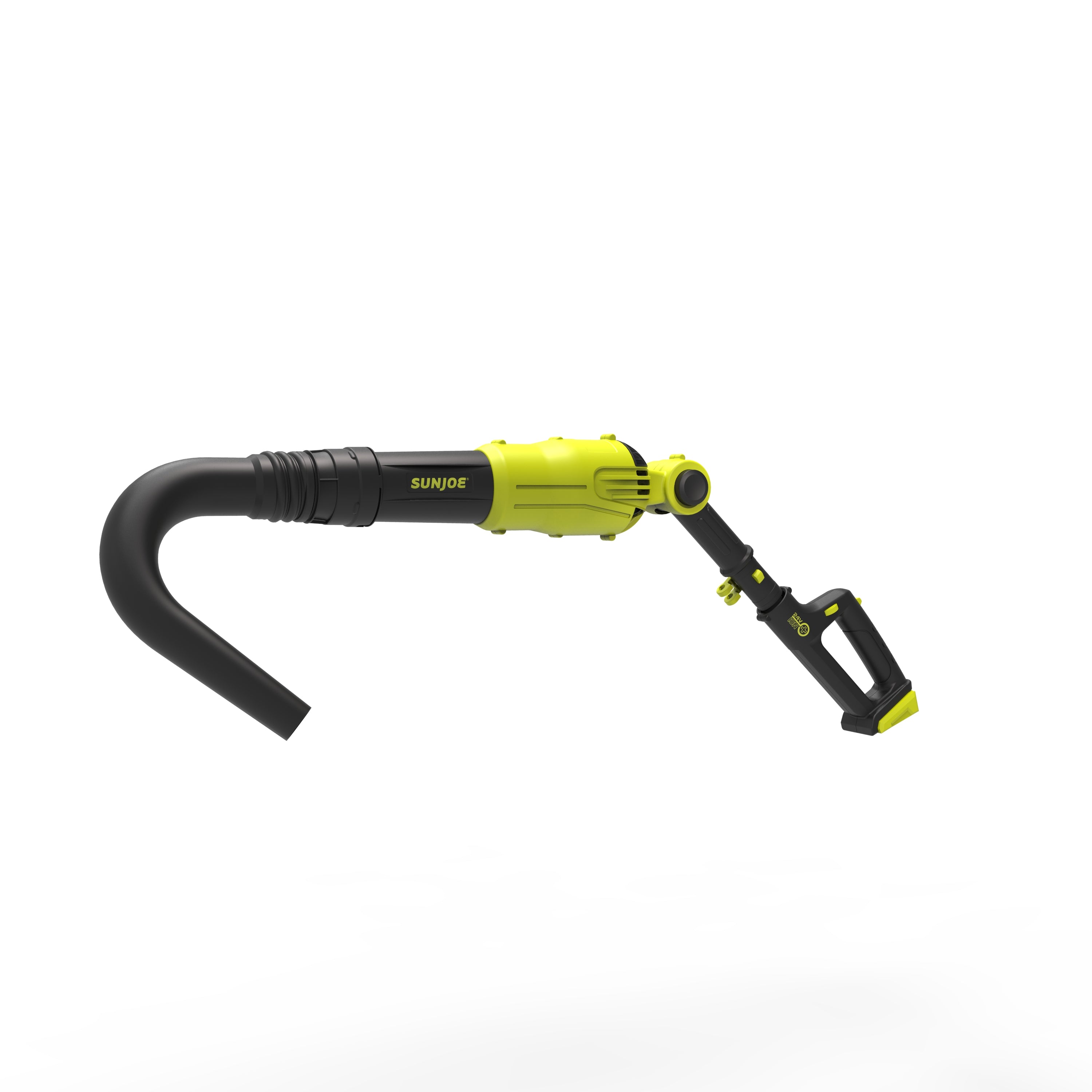 Sun Joe 24V TBP LTE 2-in-1 Cordless Handheld & Pole Leaf Blower Kit with 2.0Ah Battery & Charger | 3 Nozzle Attachments | Ideal for Yard Cleaning, Patio Maintenance & Driveway Debris Removal