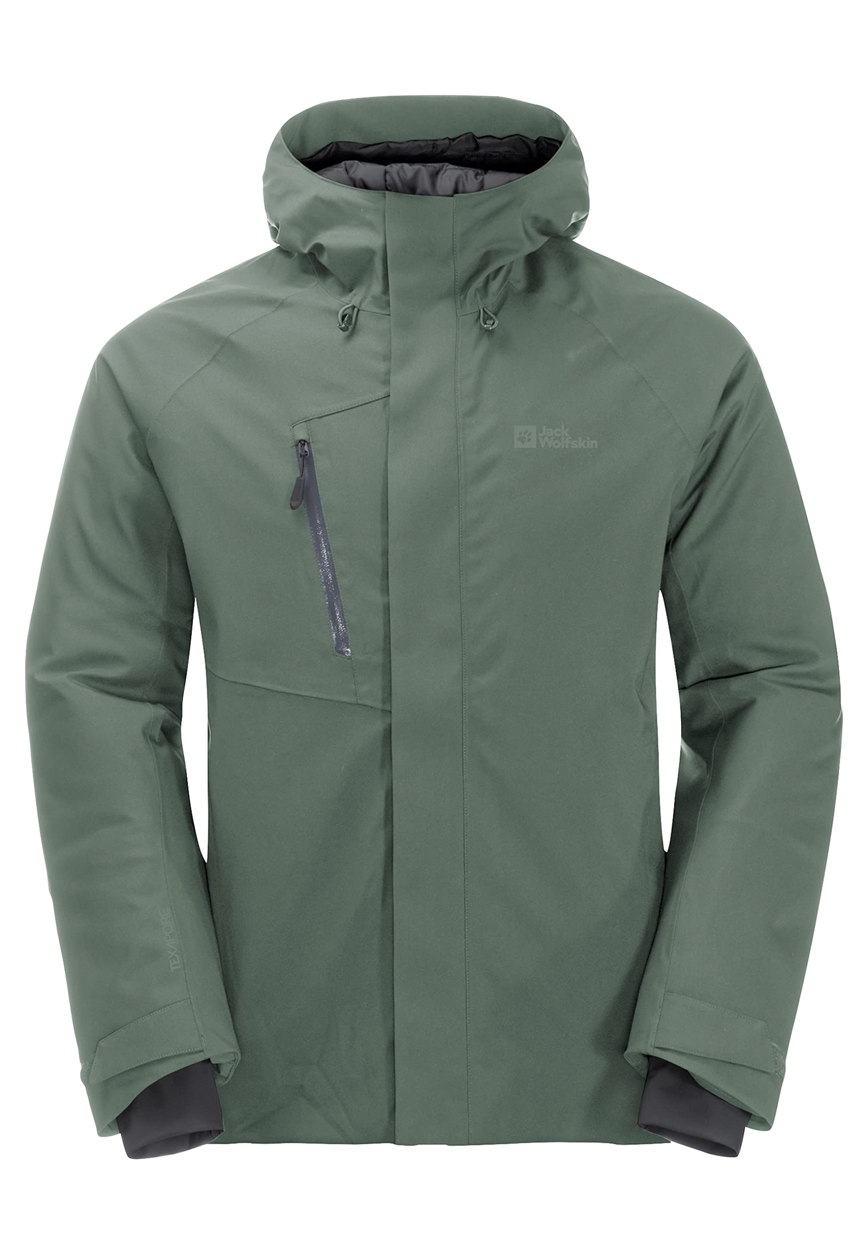Jack Wolfskin Men's Troposphere Waterproof Hiking Jacket - Lightweight Windproof Outdoor Shell for Camping & Mountain Climbing
