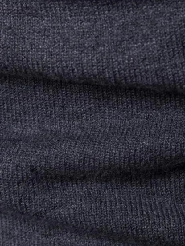 Men's Wool Knit Turtleneck Sweater - Thick Warm Winter Pullover for Casual Wear & Outdoor Activities