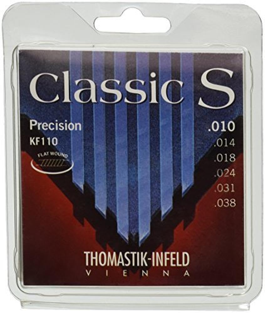 Thomastik-Infeld KF110 Classical Guitar Strings - Premium Rope Core Set with Chrome Steel & Plain Steel for Warm Balanced Tone | Perfect for Classical, Flamenco & Fingerstyle Players