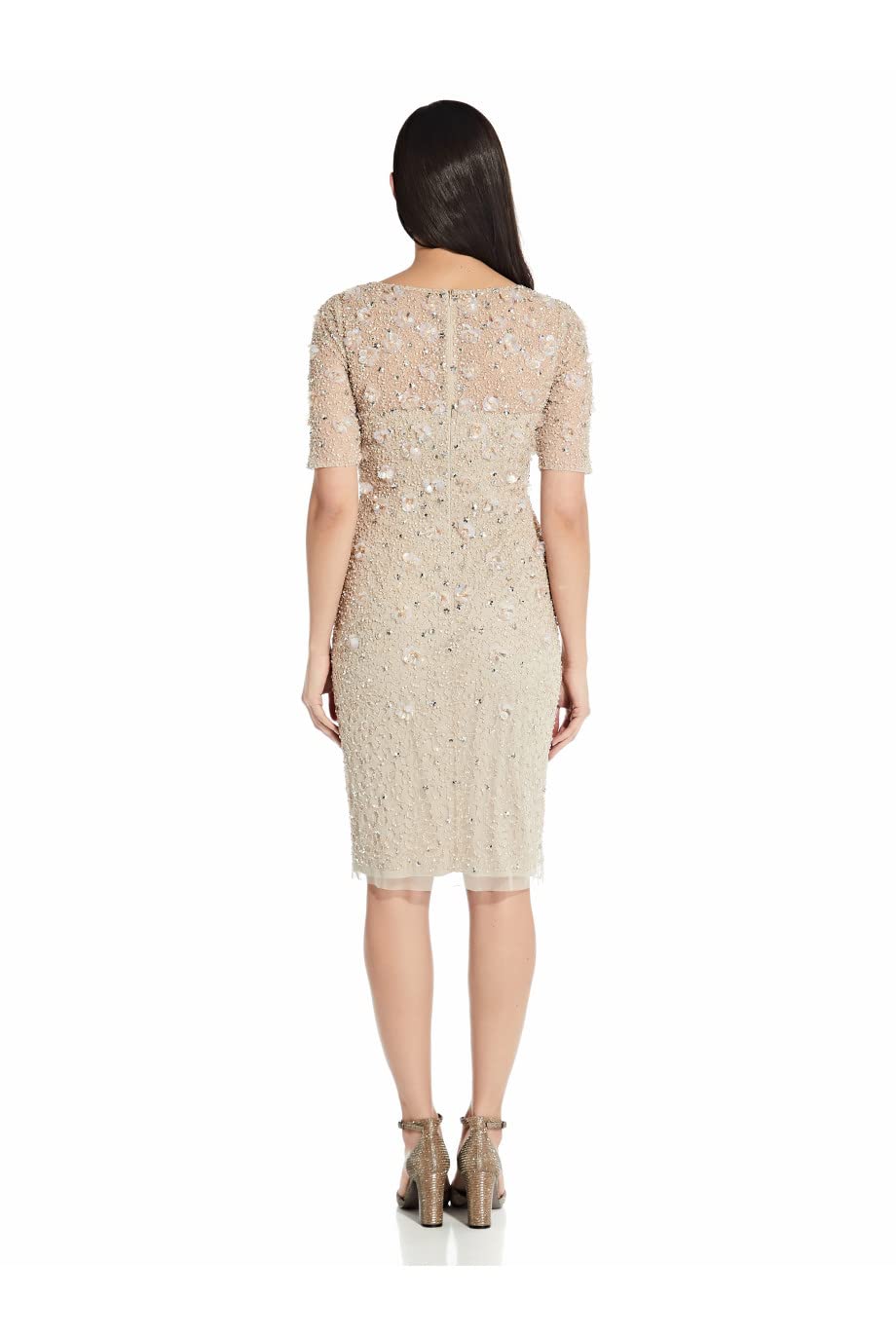 Adrianna Papell Women's Elegant Beaded Cocktail Dress for Party, Wedding & Evening Events | Formal & Semi-Formal Occasions