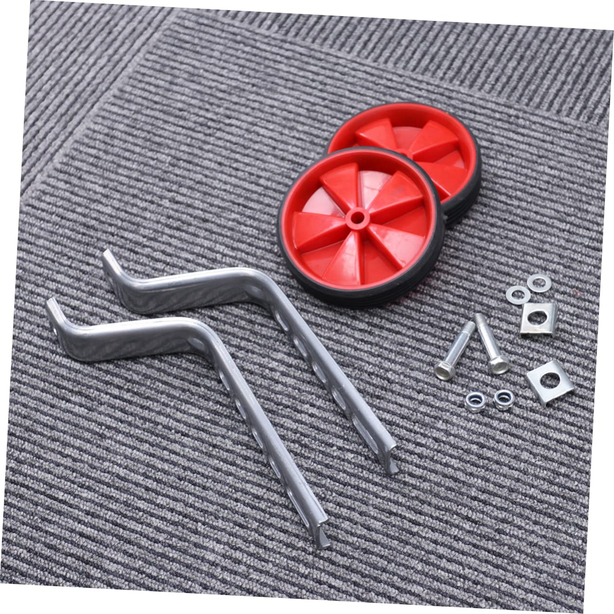 CLISPEED Kids Bike Training Wheels - Red Safety Stabilizers for Toddlers Cycling