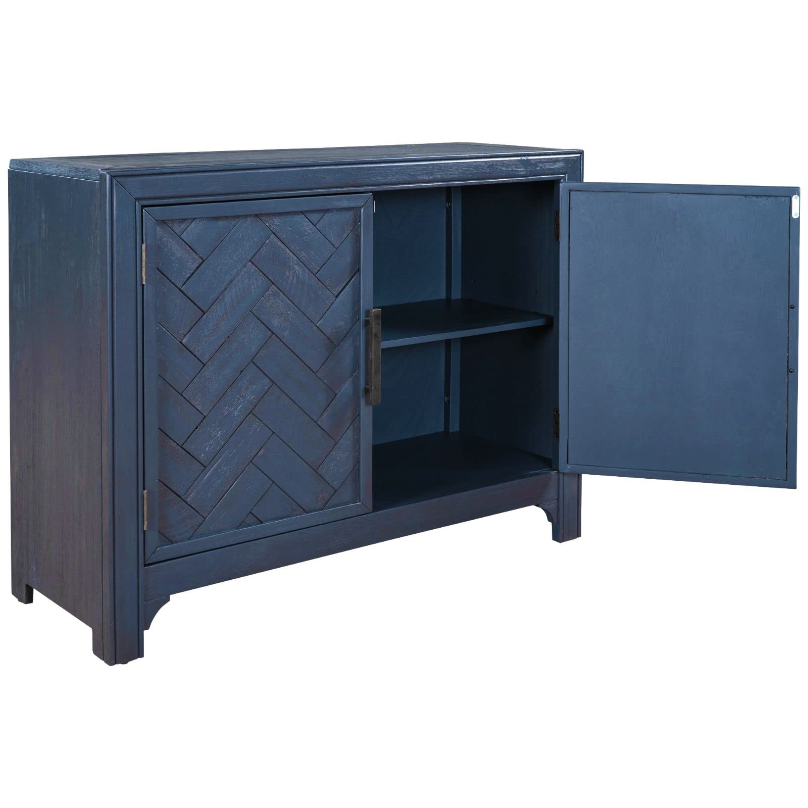 FRITHJILL Accent Storage Cabinet with Adjustable Shelf - Modern Buffet Sideboard for Kitchen, Dining Room & Living Room - Stylish Home Decor Organizer for Dishes, Linens & Display Items