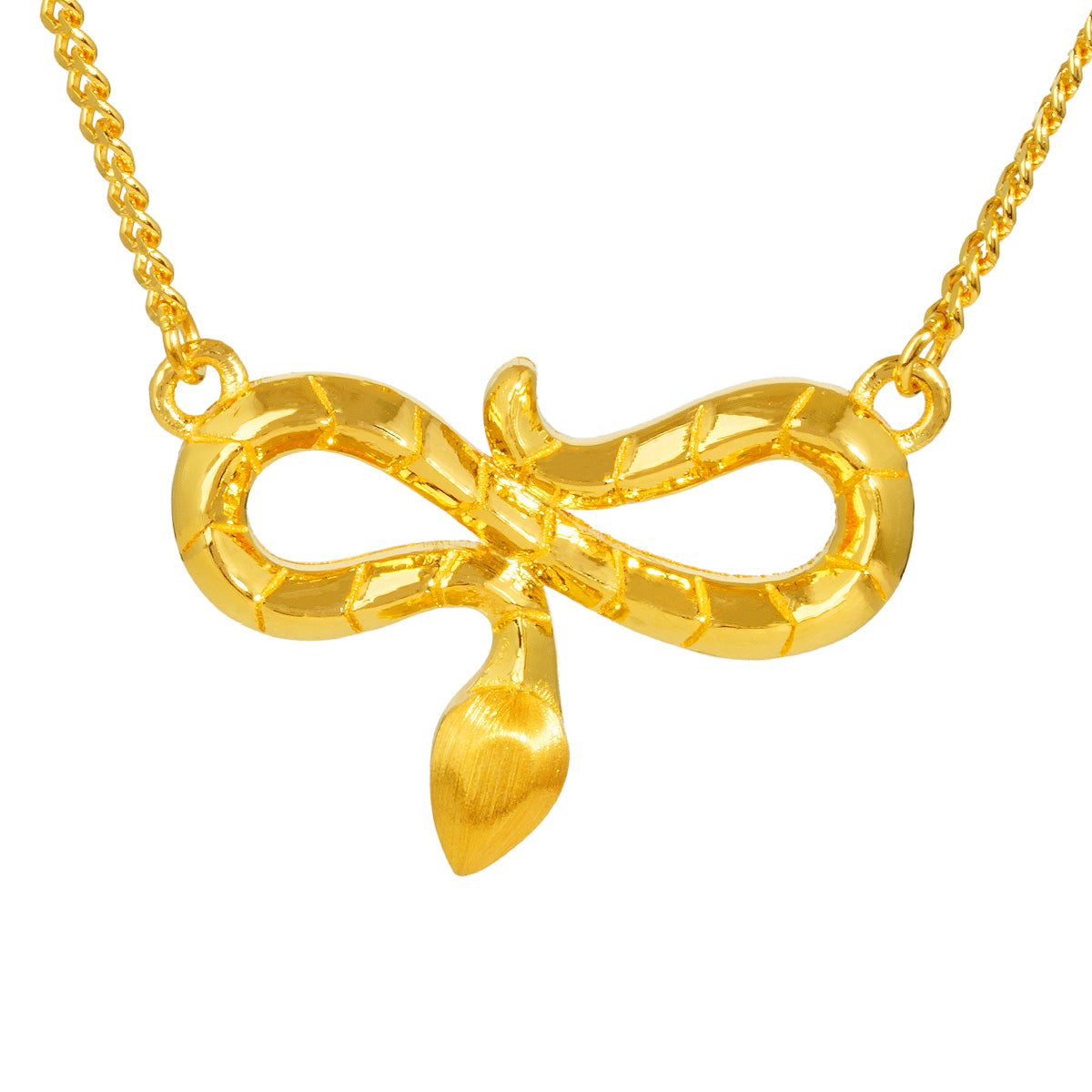 24K Gold Snake Necklace for Women - Elegant & Hypoallergenic Jewelry - Perfect for Parties, Weddings & Special Occasions
