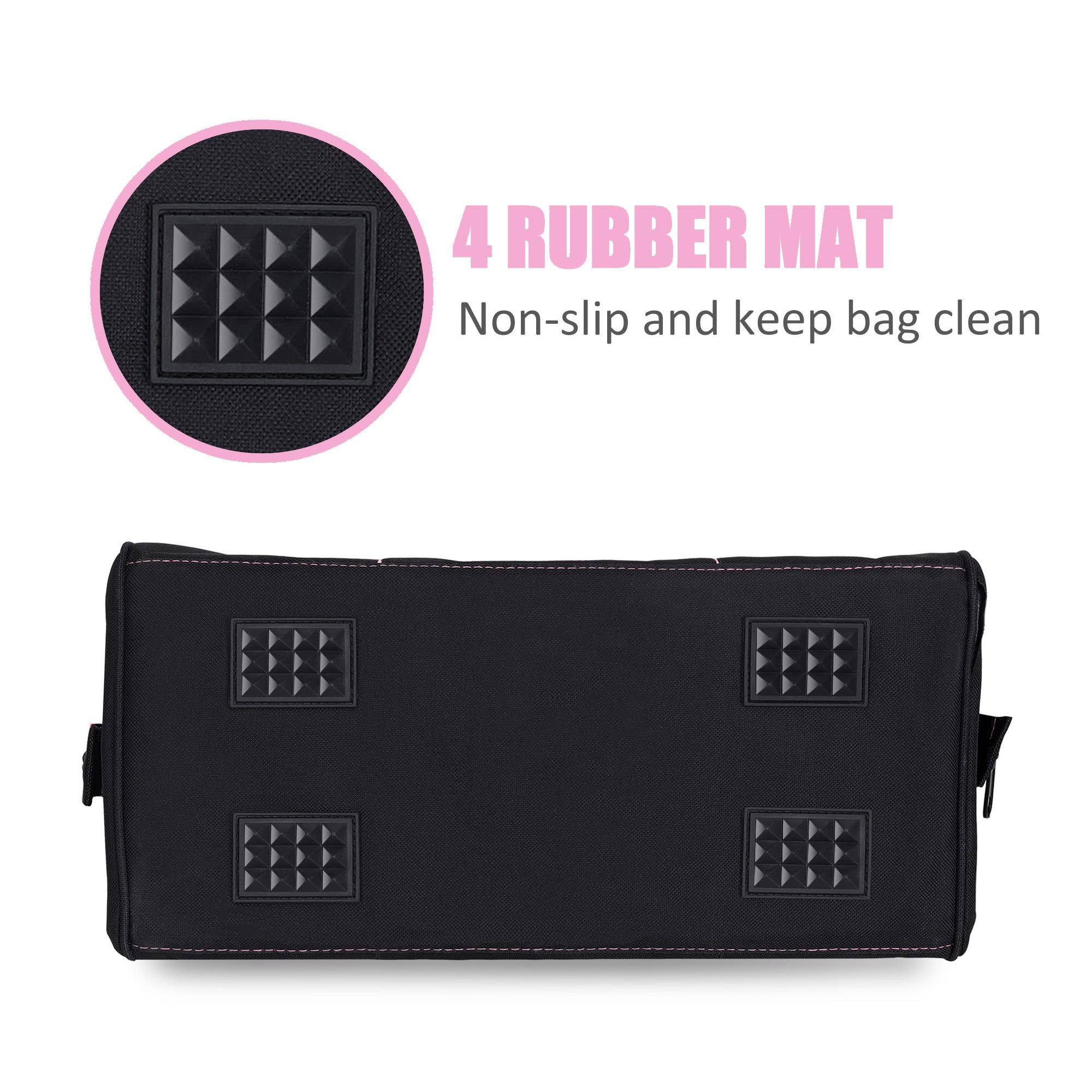 FASTPRO 14-Inch Pink Tool Bag for Women - Durable Zip-Top Wide Mouth Open Tool Organizer with Adjustable Shoulder Strap - Perfect for Electricians, Plumbers & DIY Home Improvement Projects