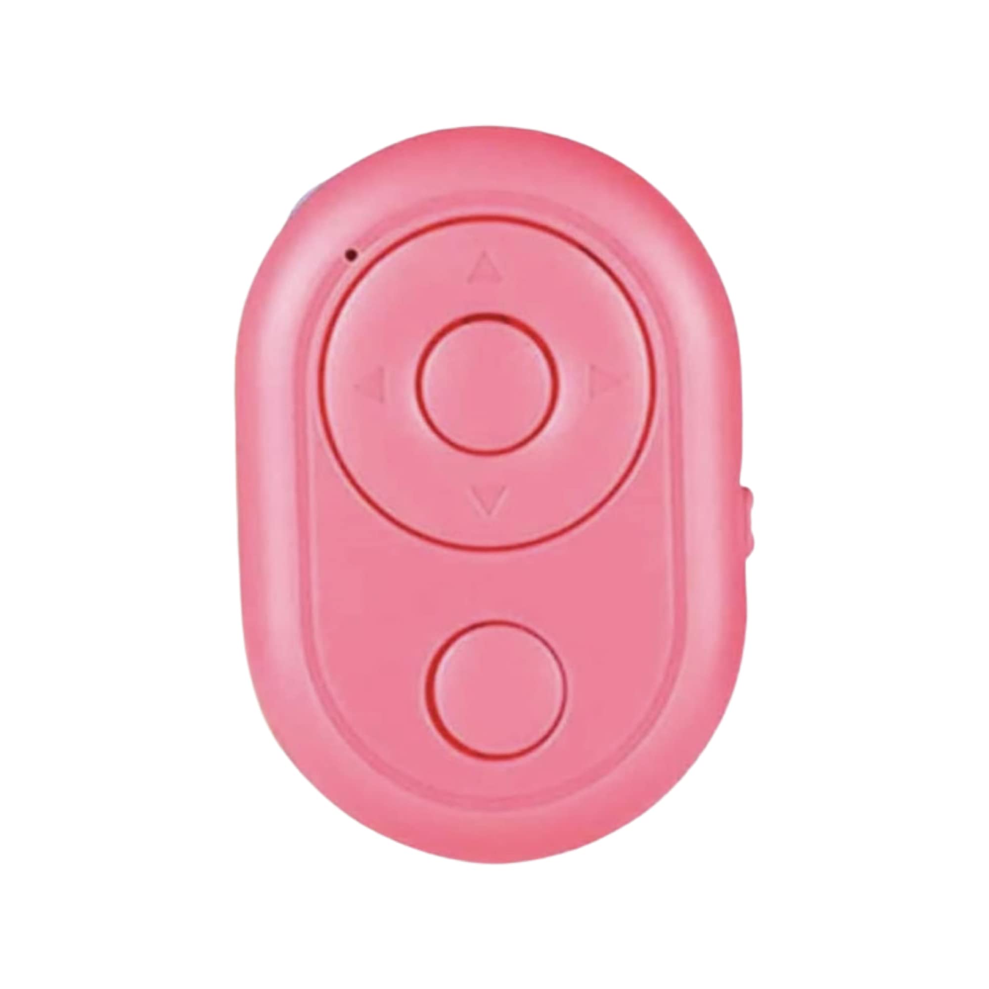 4TH COMMAND Bluetooth Wireless Remote for iPhone & Android Camera, TikTok Video Scroll & Page Turner - Compatible with Smartphones & Tablets (Pink) - Perfect for Selfies, Live Streaming, Presentations & Hands-Free Control