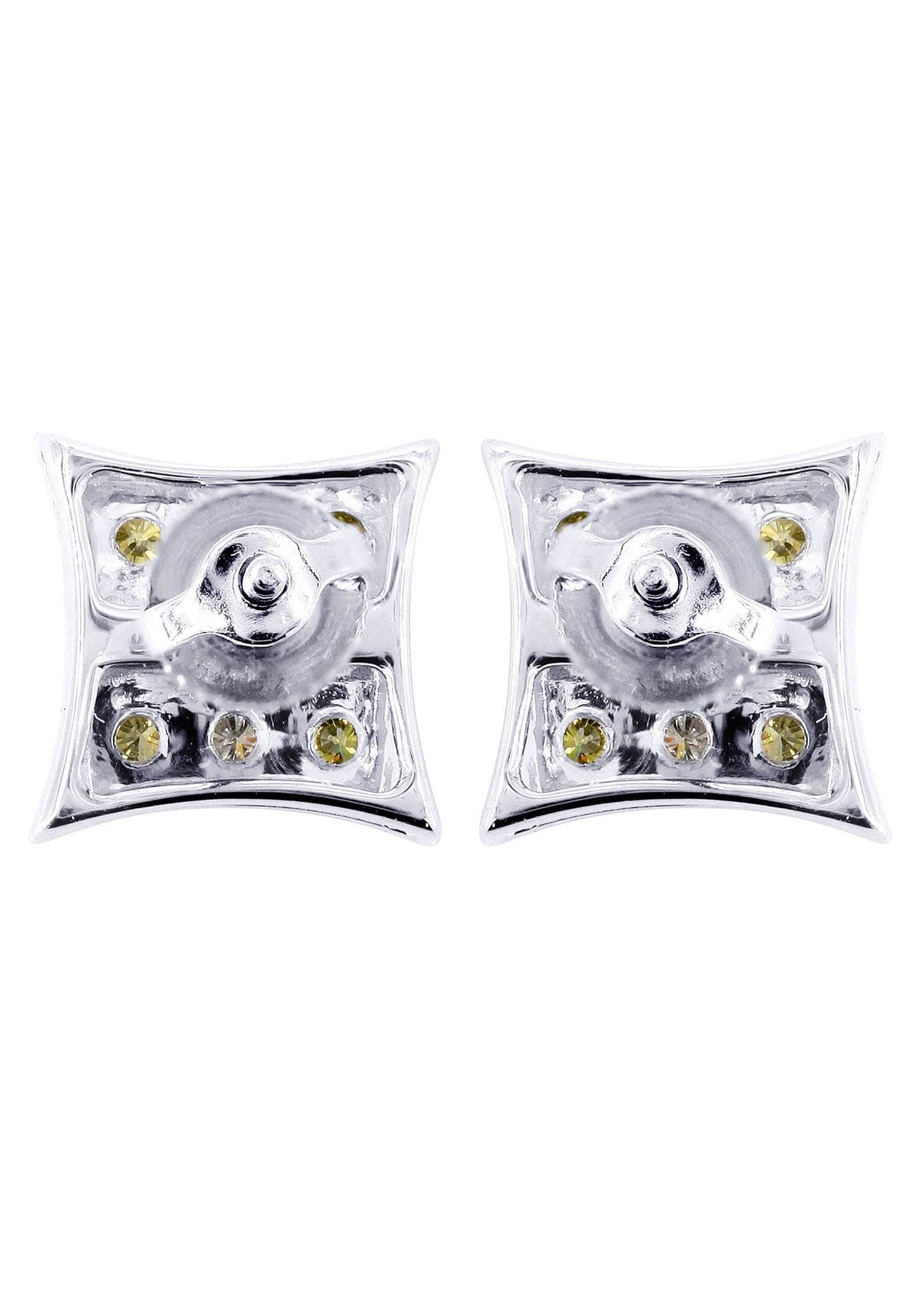 0.22 Carat Diamond Stud Earrings for Men in 14K White Gold - Perfect for Gifts, Weddings & Special Occasions