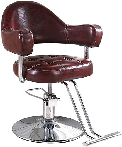 FMOGG Professional Salon Recliner Chair - Hydraulic Barber & Hair Cutting Chair for Salon, Tattoo & Beauty Services | Ergonomic Design with Adjustable Height | Perfect for Hair Styling, Shaving & Tattoo Parlors (Black)
