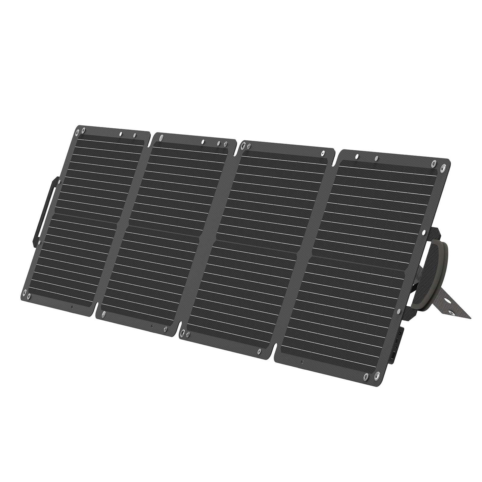 100W Portable Solar Panel Charger - Foldable & Lightweight for Outdoor Camping, Hiking, RV Trips | JumpsPower Solar Generator for Phones, Laptops, Emergency Power Supply