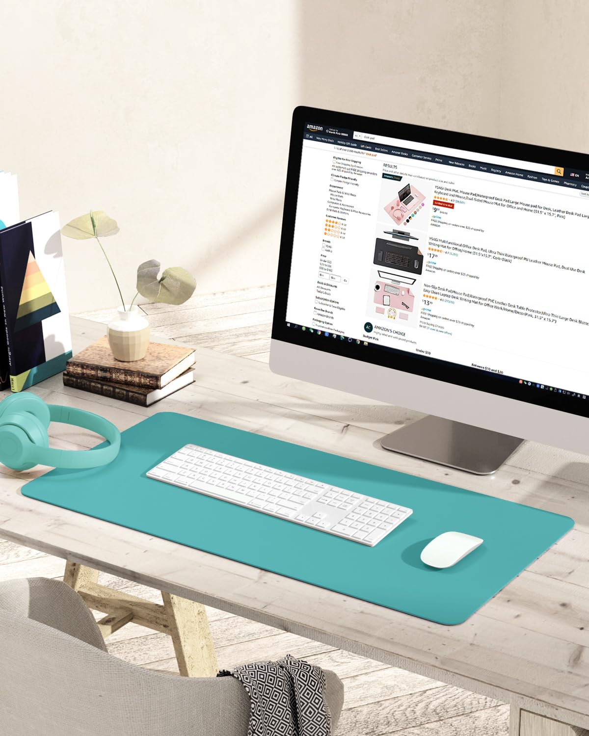 Premium Non-Slip Leather Desk Mat - Large 31.5