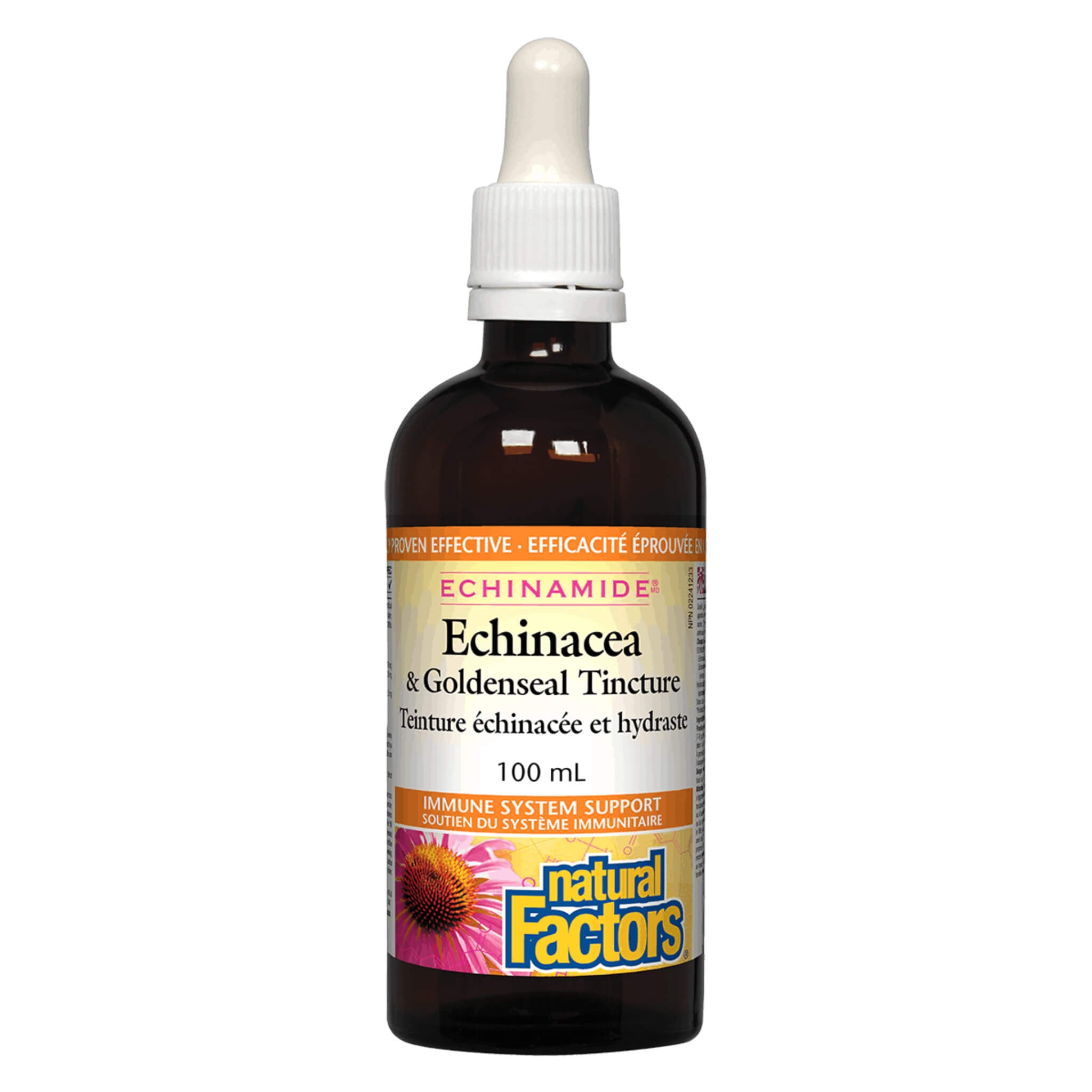 Echinamide Echinacea & Goldenseal Tincture - Herbal Immune Support Supplement for Cold & Flu Relief - Boost Immunity Naturally for Adults & Kids