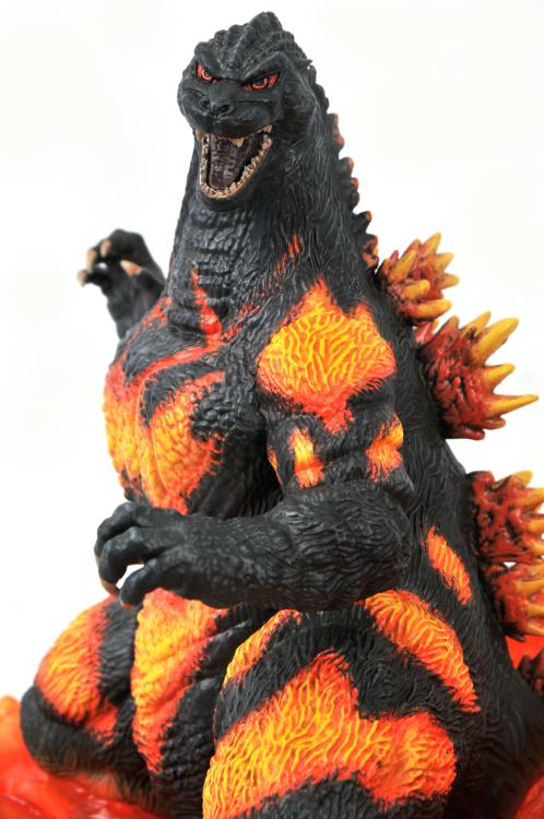 Burning Godzilla 1995 PVC Figure Statue - Diamond Select Gallery Diorama Collectible - Perfect for Anime Fans, Movie Collectors & Home Office Display