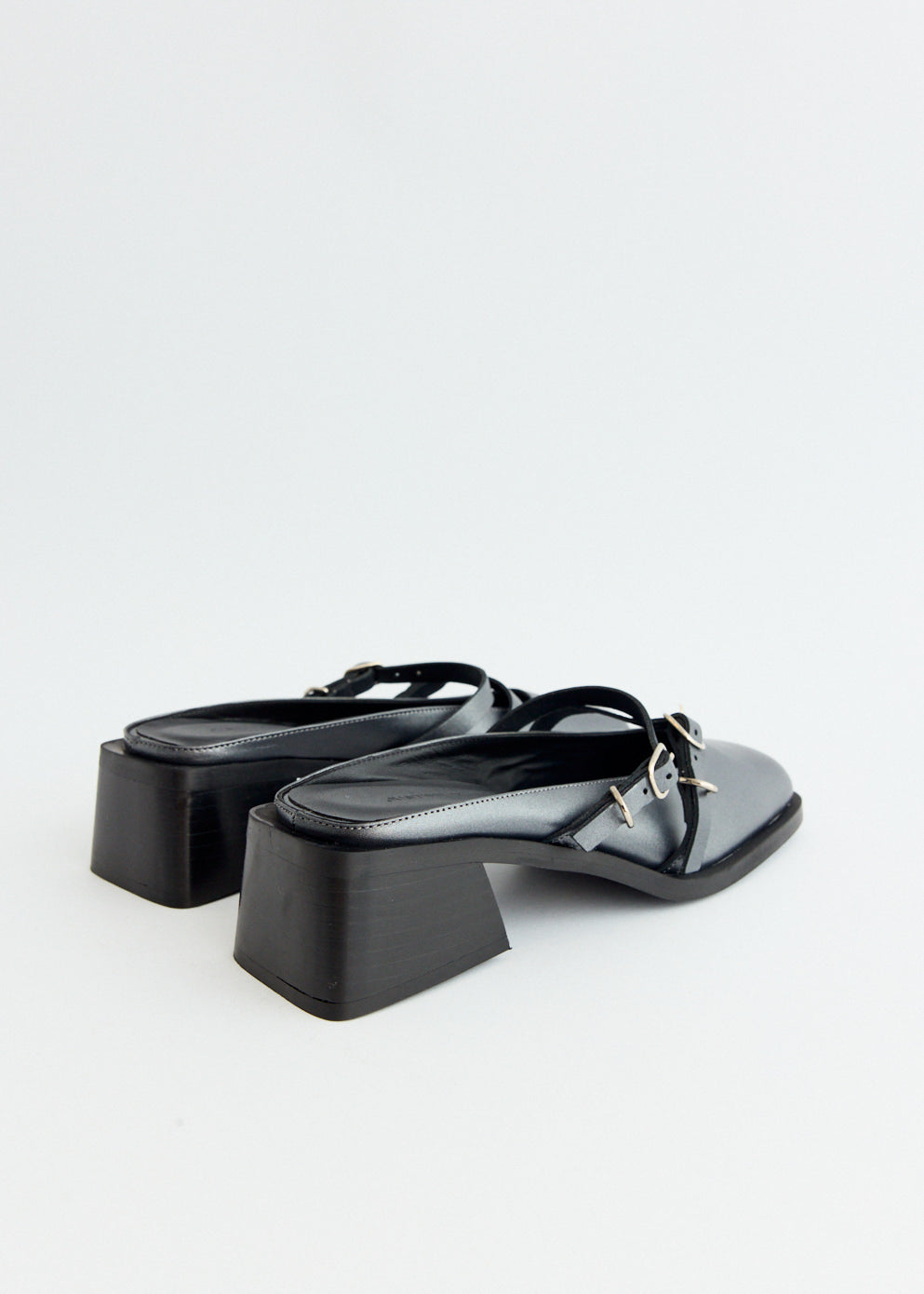 Andie Pearl Grey Mules - Comfortable Slip-On Shoes for Women | Casual & Office Wear | Perfect for Walking, Work & Everyday Use