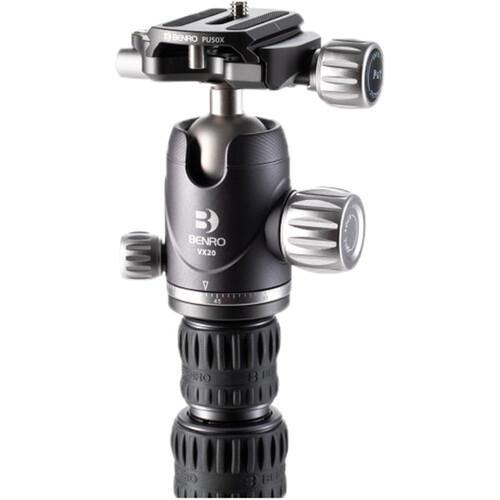 Benro Rhino Carbon Fiber Zero Series Travel Tripod with VX20 Ball Head - Lightweight Compact Tripod for Travel, Hiking & Outdoor Photography (DSLR, Mirrorless Cameras)