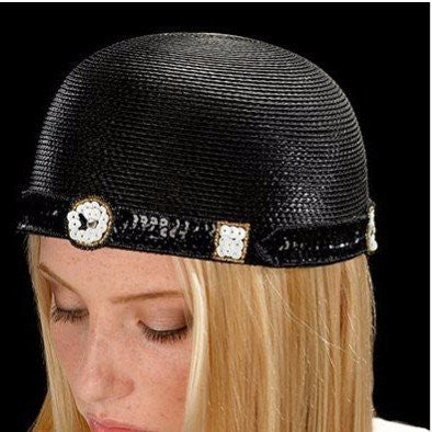 SS002 Stylish Black Fashion Dress Hat for Women - Perfect for Parties, Weddings & Outdoor Events