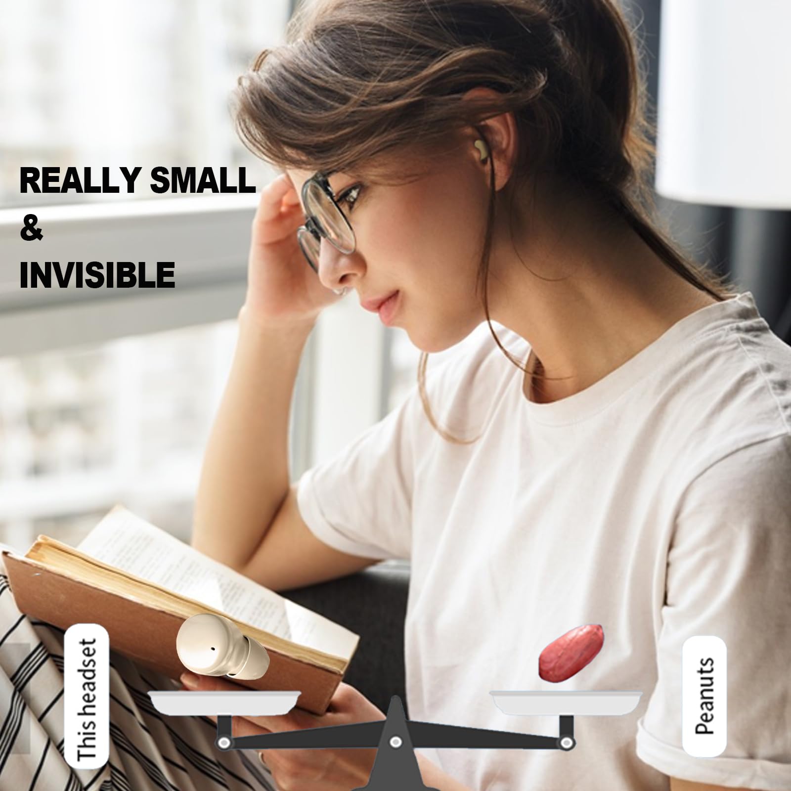Wireless Sleep Earbuds for Side Sleepers - Smallest Invisible Bluetooth Earbuds with Noise Cancelling for Comfortable Sleeping | Perfect for Travel, Meditation & Nighttime Relaxation