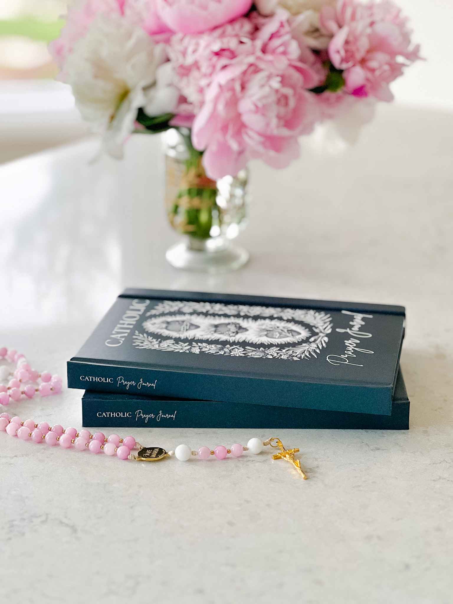 Catholic Prayer Journal - Lectio Divina & Examen St. Ignatius Devotional Notebook with 3 Sacred Hearts Design for Spiritual Growth & Daily Reflection
