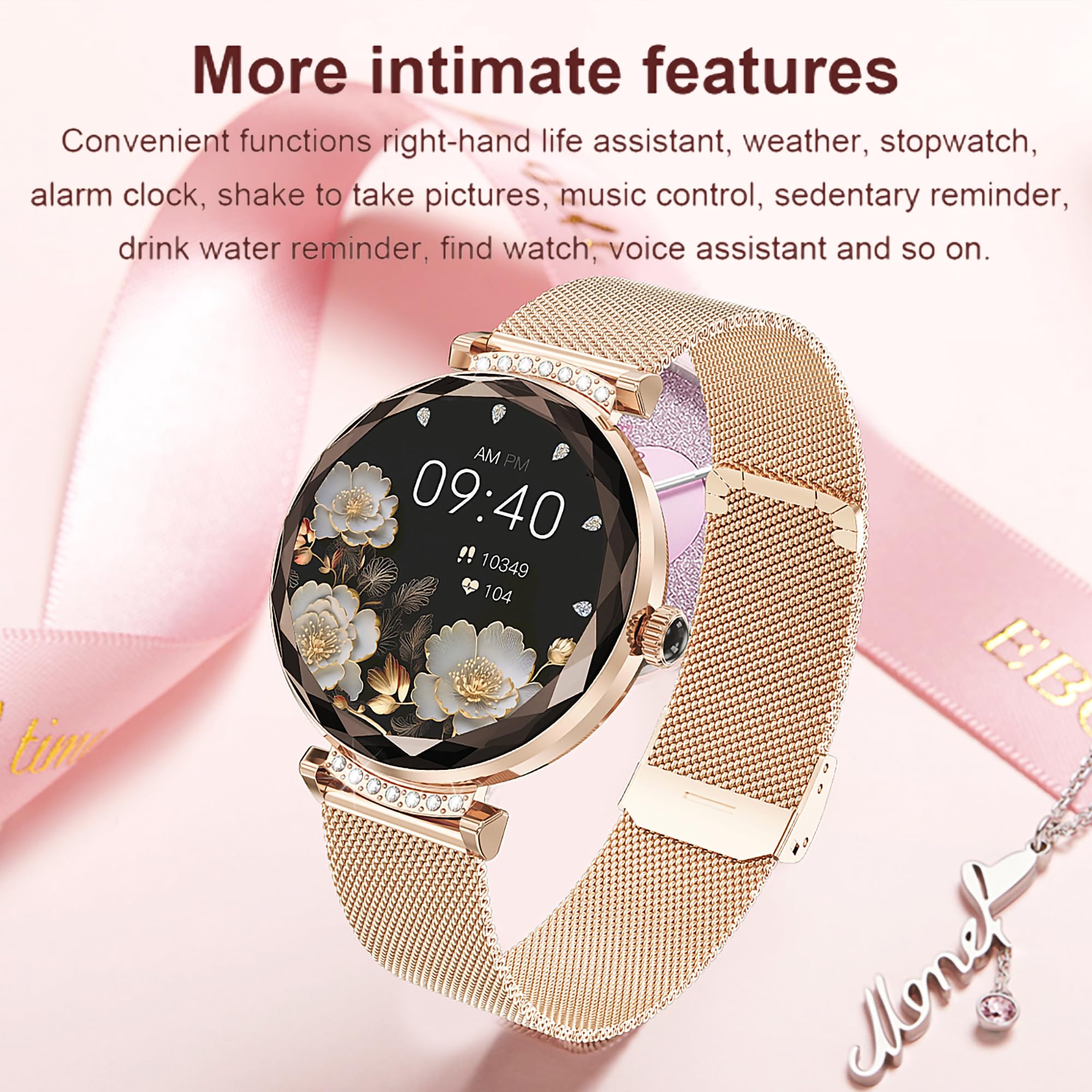 Smart Watch for Women with Call Function - Fitness Tracker for iOS & Android, 1.19