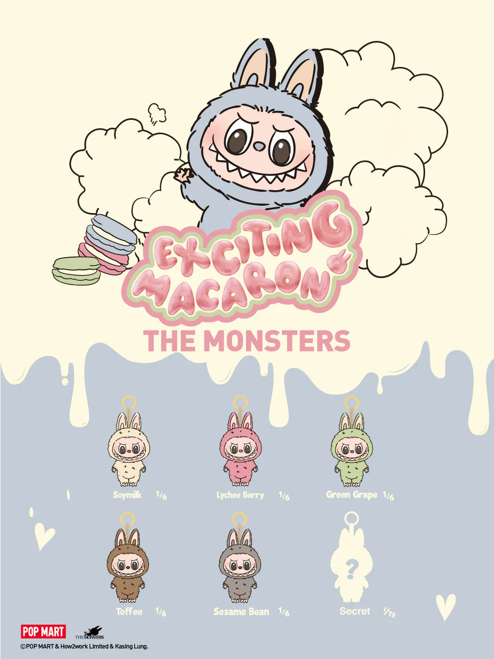 POP MART Labubu The Monsters Exciting Macaron Series Plush Pendant Blind Box Toy - Cute Collectible Figure for Anime Fans, Gift for Kids & Adults - Perfect for Display, Party Favors & Surprise Gifts