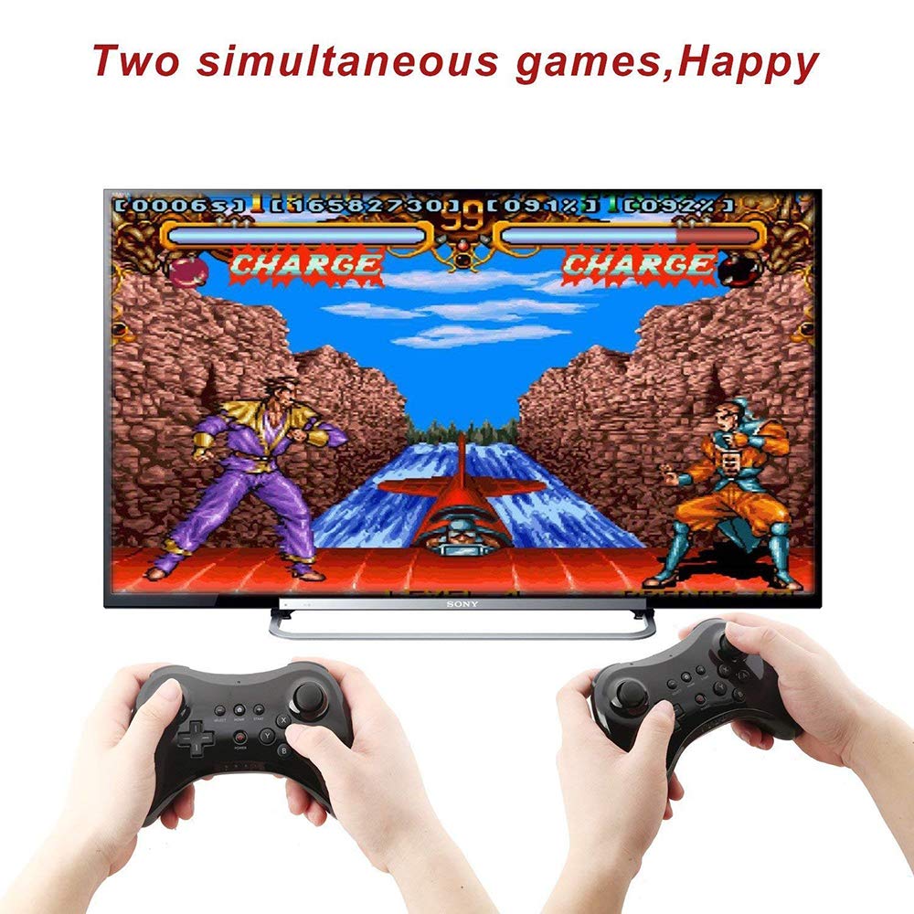Premium Black Wireless Pro Game Controller - Compatible with Wii U, Nintendo Switch | Ergonomic Design for Long Gaming Sessions, Multiplayer & Competitive Play