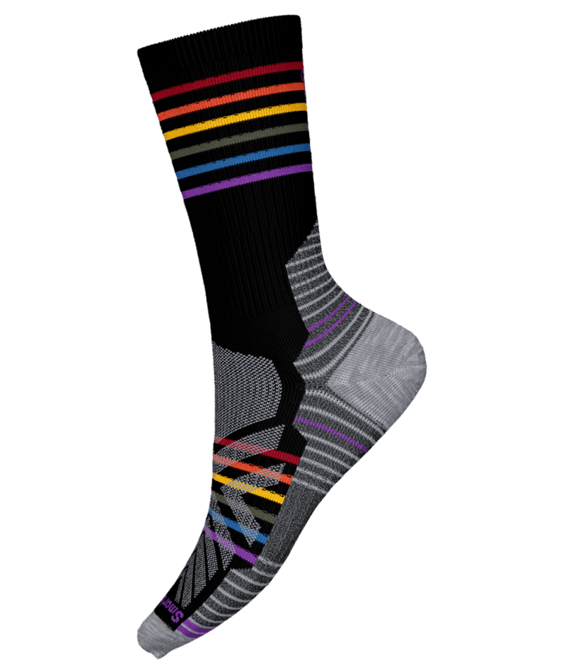 Smartwool 2023 Unisex Hiking Socks - Light Cushion Crew Socks with Pride Pattern for Men & Women - Perfect for Outdoor Adventures, Hiking & Trail Running