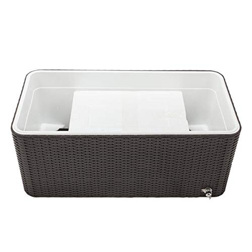 80 QT Rolling Ice Chest with Wheels & Shelf - Portable Outdoor Drink Cooler Cart for Patio, Picnics, Camping & Tailgating - Heavy Duty Stand Up Cooler with Easy Mobility