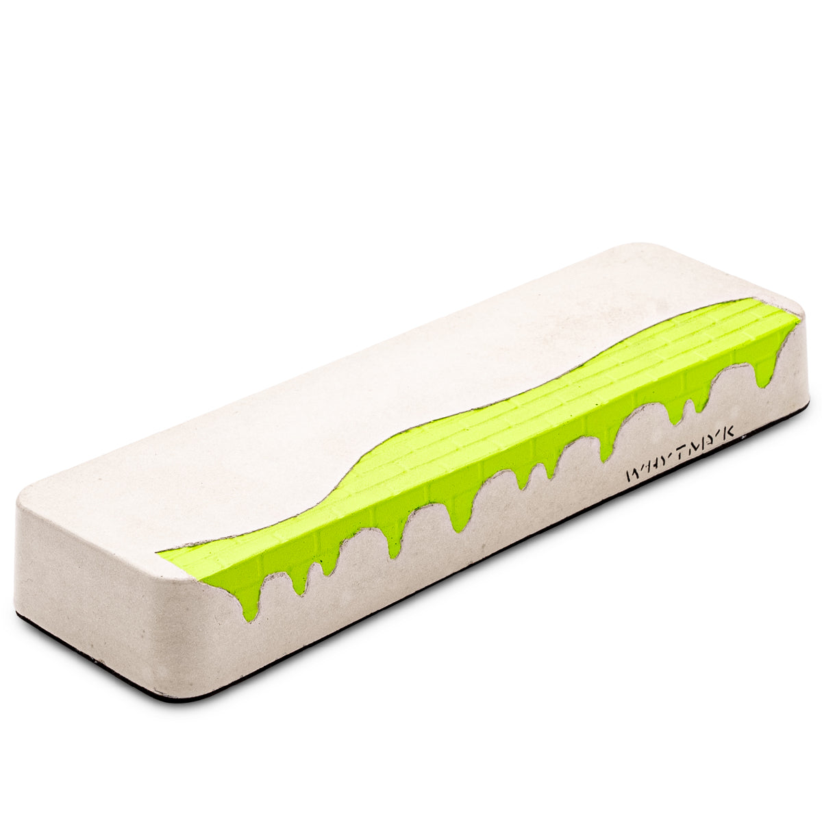 WhytMyk Concrete Fingerboard Ramp - Toxic Brick Loaf Design for Finger Skateboarding | Perfect for Skateboard Training, Home Office Desk Toy & Stress Relief