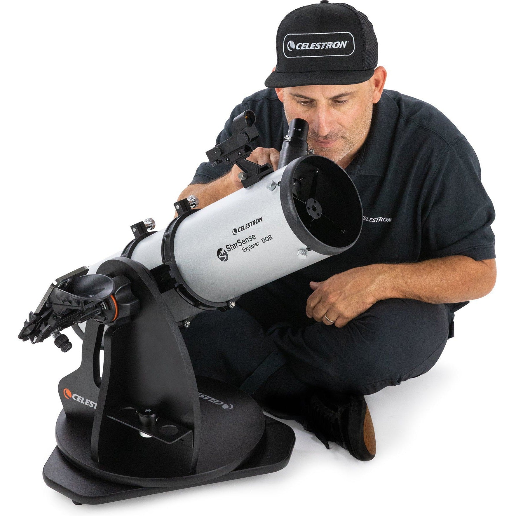 StarSense Explorer 130mm Smartphone-Enabled Tabletop Dobsonian Telescope - Stargazing for Beginners & Backyard Astronomy (Portable & Easy Setup)