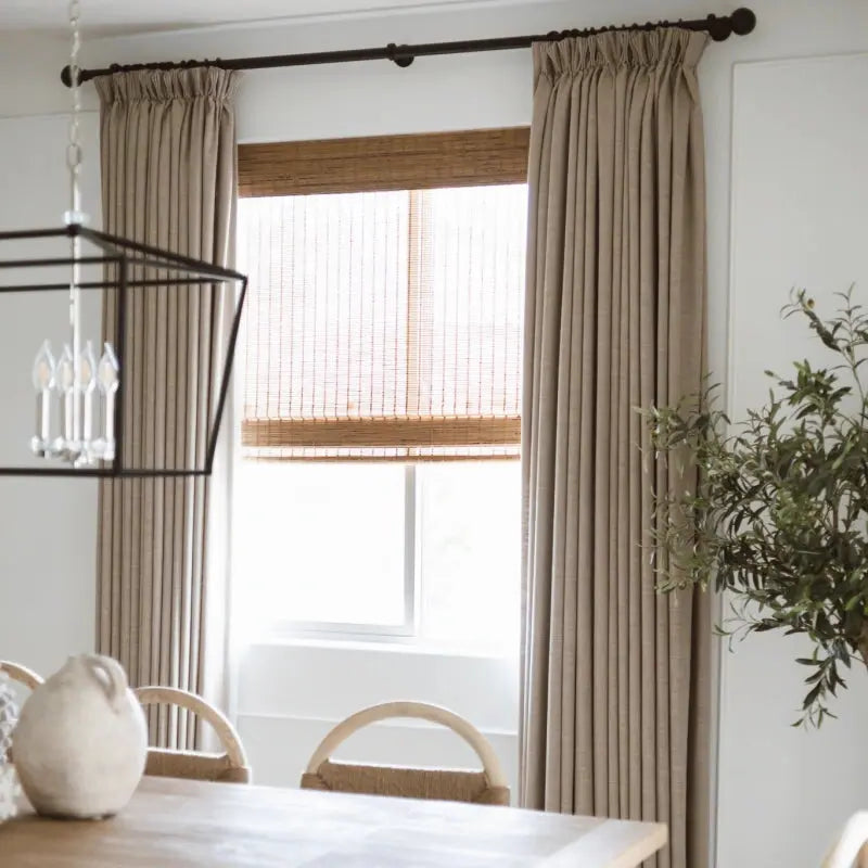 Liz Loft Extra Long Pleated Curtains - 84 Inch Length Blackout Drapes for Living Room & Bedroom | Thermal Insulated Window Treatments for Home Decor