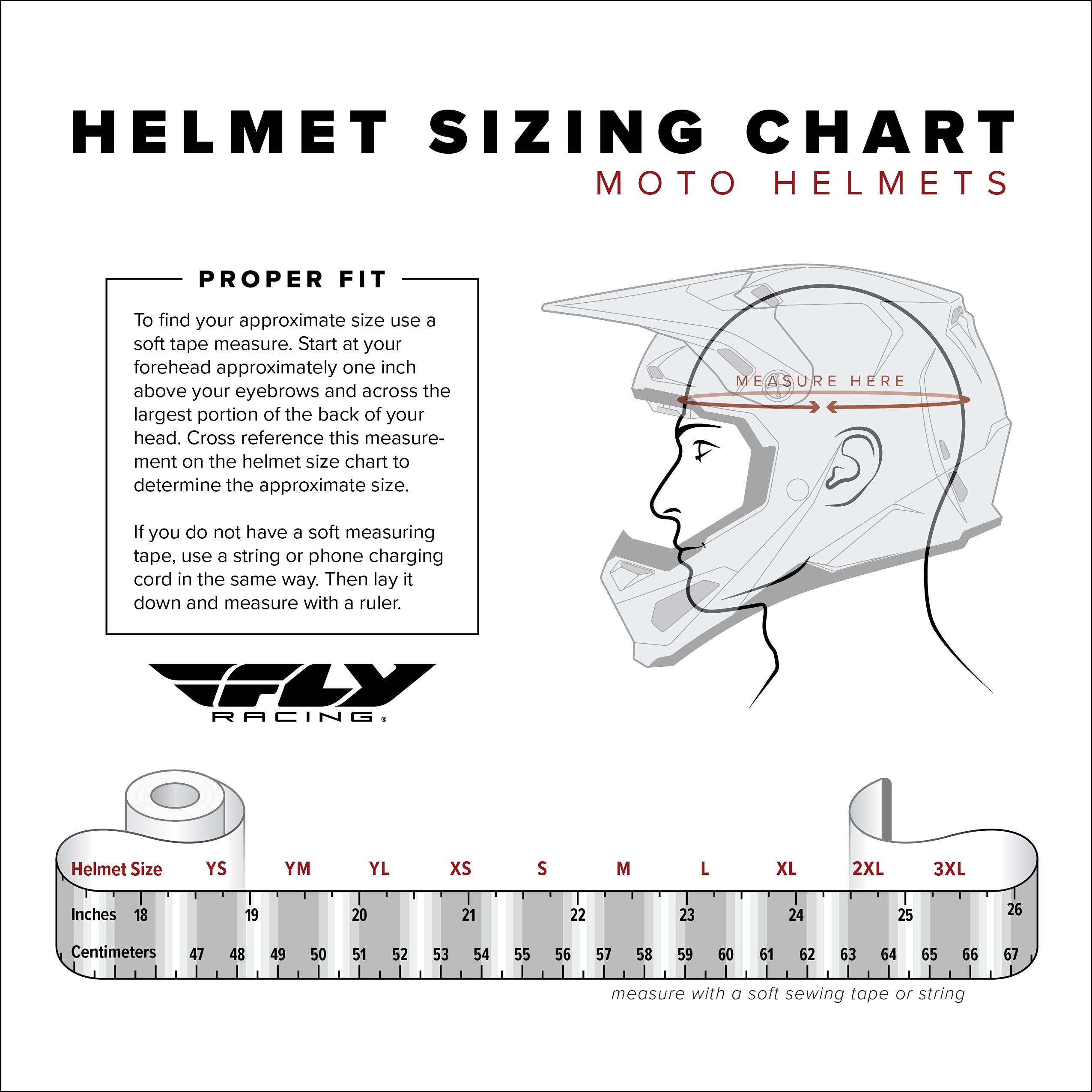 Fly Racing Kinetic Straight Edge Helmet - Youth Small (Red/Black/Grey) | Lightweight & Durable Motorcycle Helmet for Kids | Perfect for Motocross, BMX & Off-Road Riding