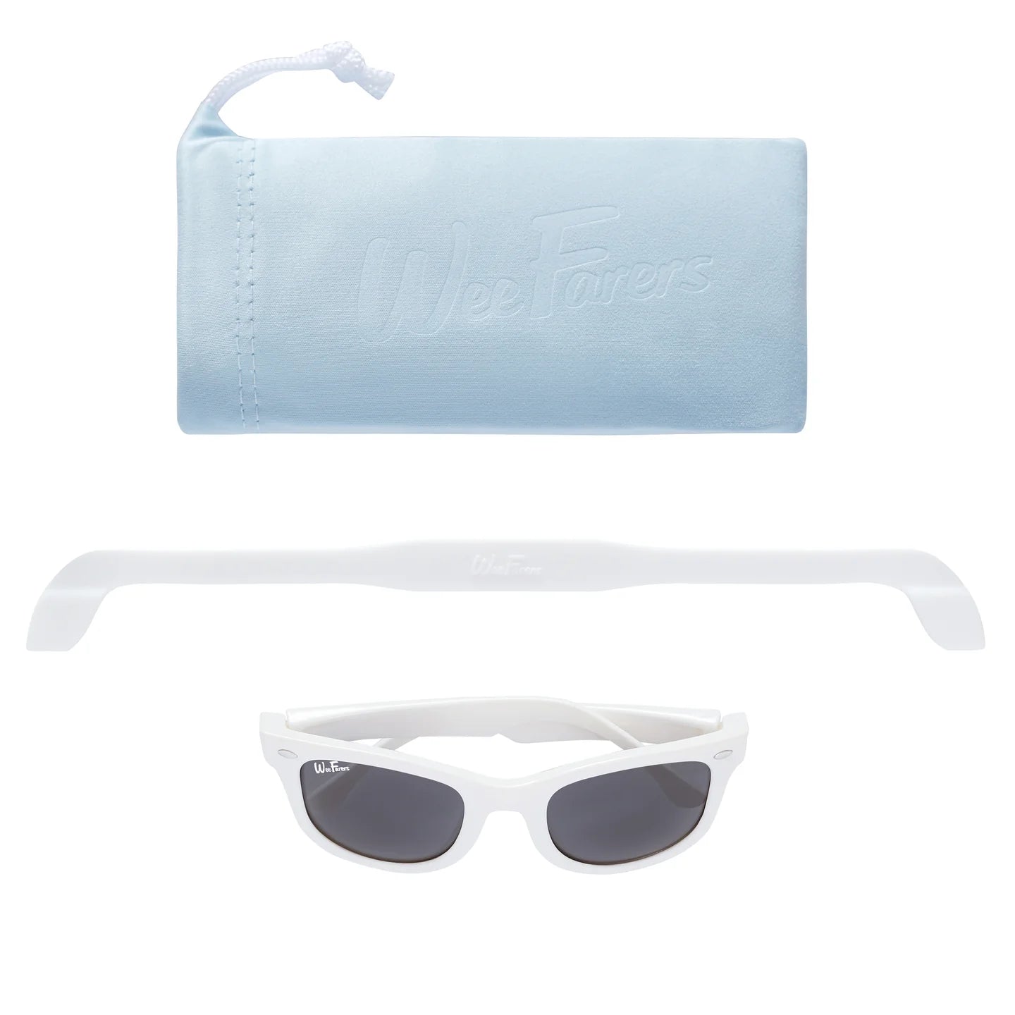 Polarized Wayfarer Sunglasses for Men & Women - Classic White Frame with UV Protection - Perfect for Driving, Beach, and Outdoor Activities