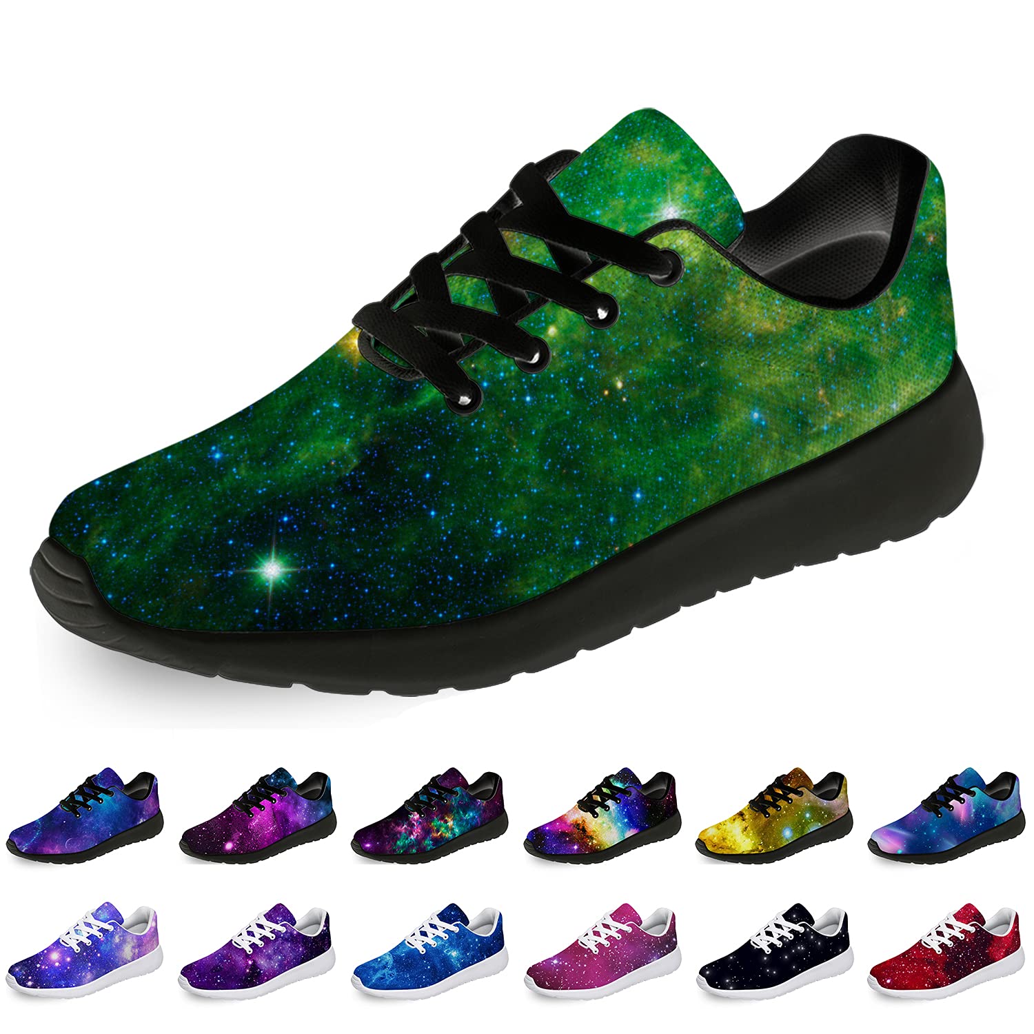 **Unisex Galaxy Running Shoes - Breathable Athletic Sneakers for Men & Women - Perfect for Tennis, Walking & Cross Training - Great Gift Idea**
