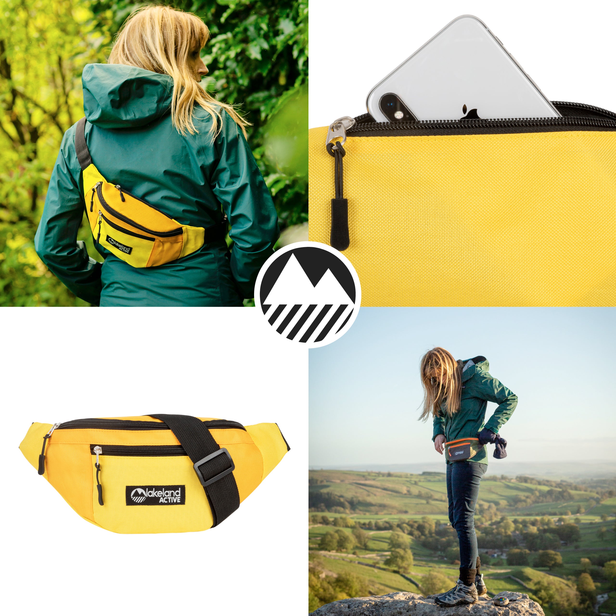 Mossband Lightweight 1.5L Bum Bag Waist Pack - Perfect for Travel, Hiking, Running & Outdoor Activities