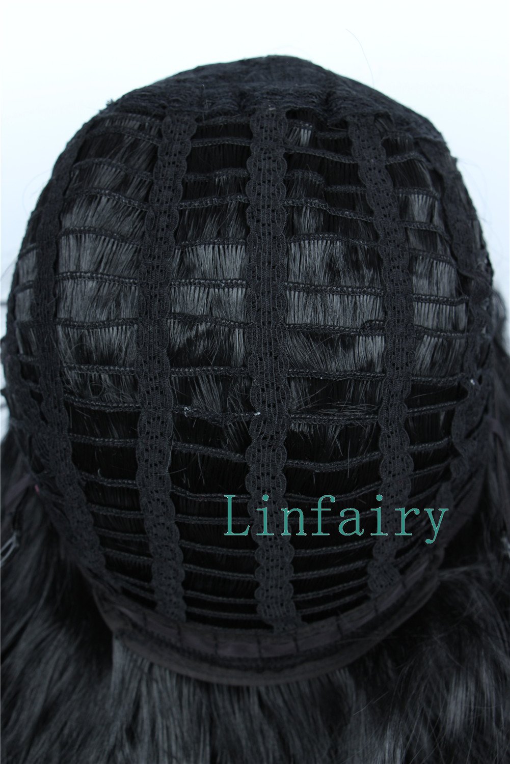 Linfairy 80s Curly Black Heavy Metal Halloween Wig - Vintage Rock Mullet Costume Hairpiece for 80s Parties, Cosplay & Halloween Dress Up